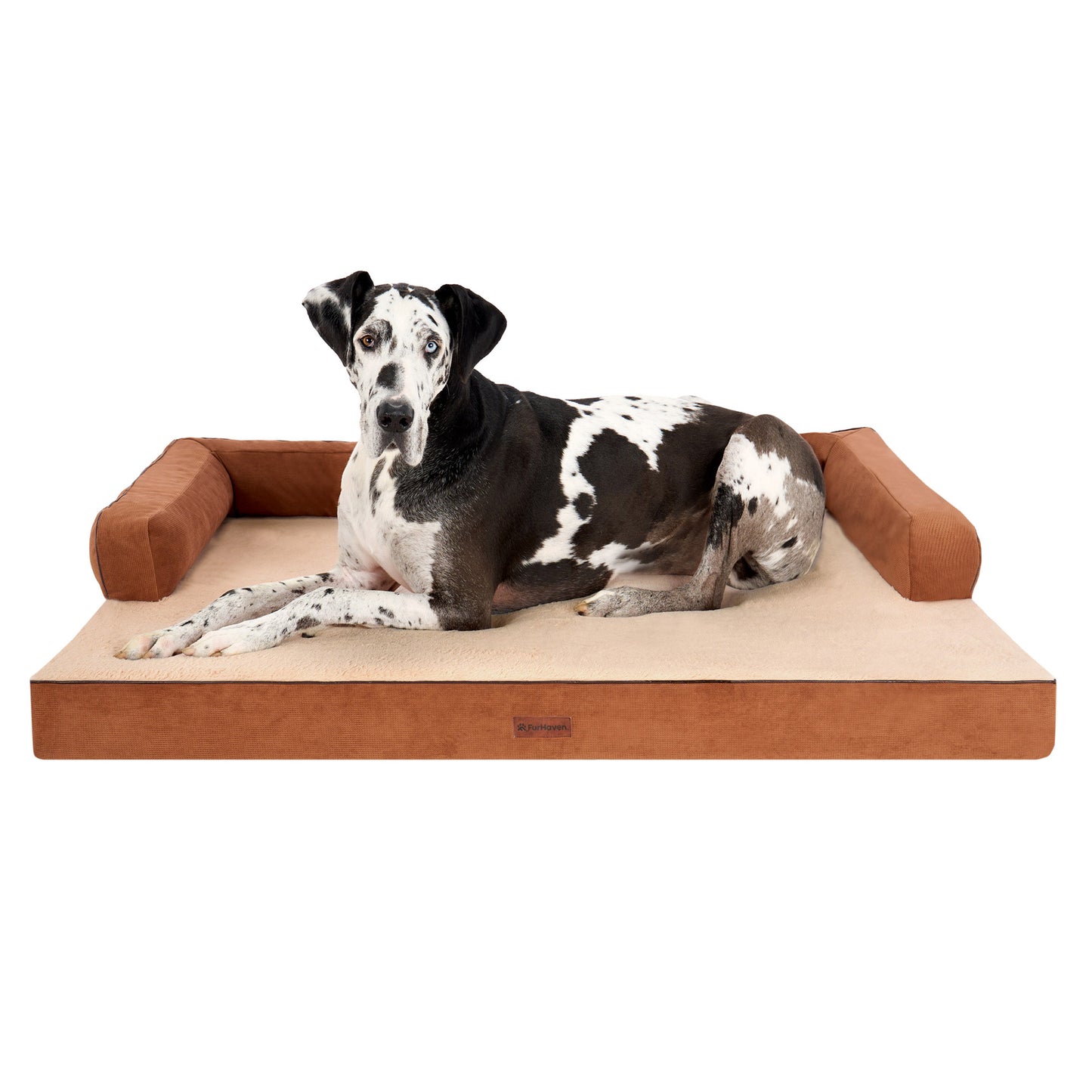 Plush & Cable Corduroy Comfy Couch Pet Bed