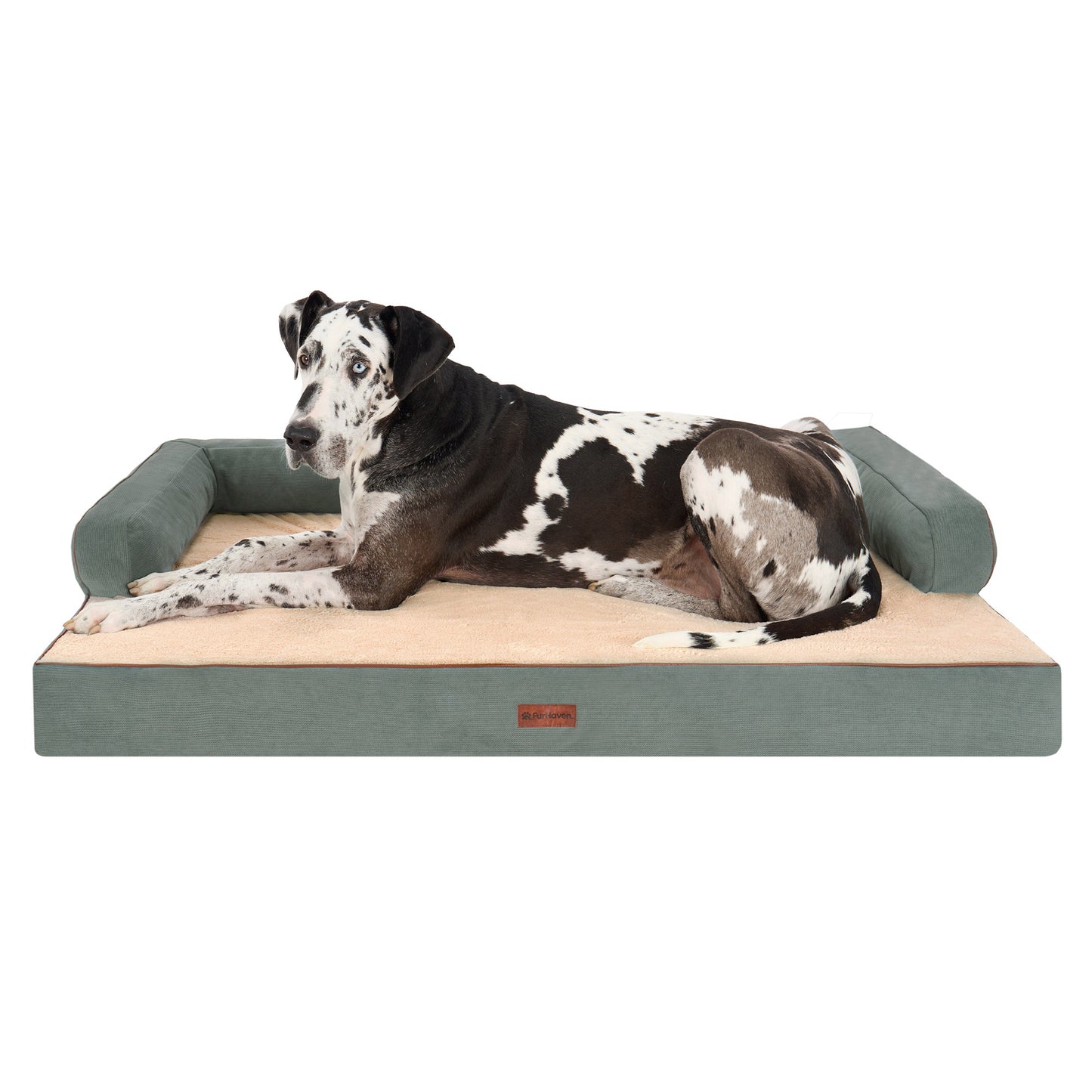 Plush & Cable Corduroy Comfy Couch Pet Bed