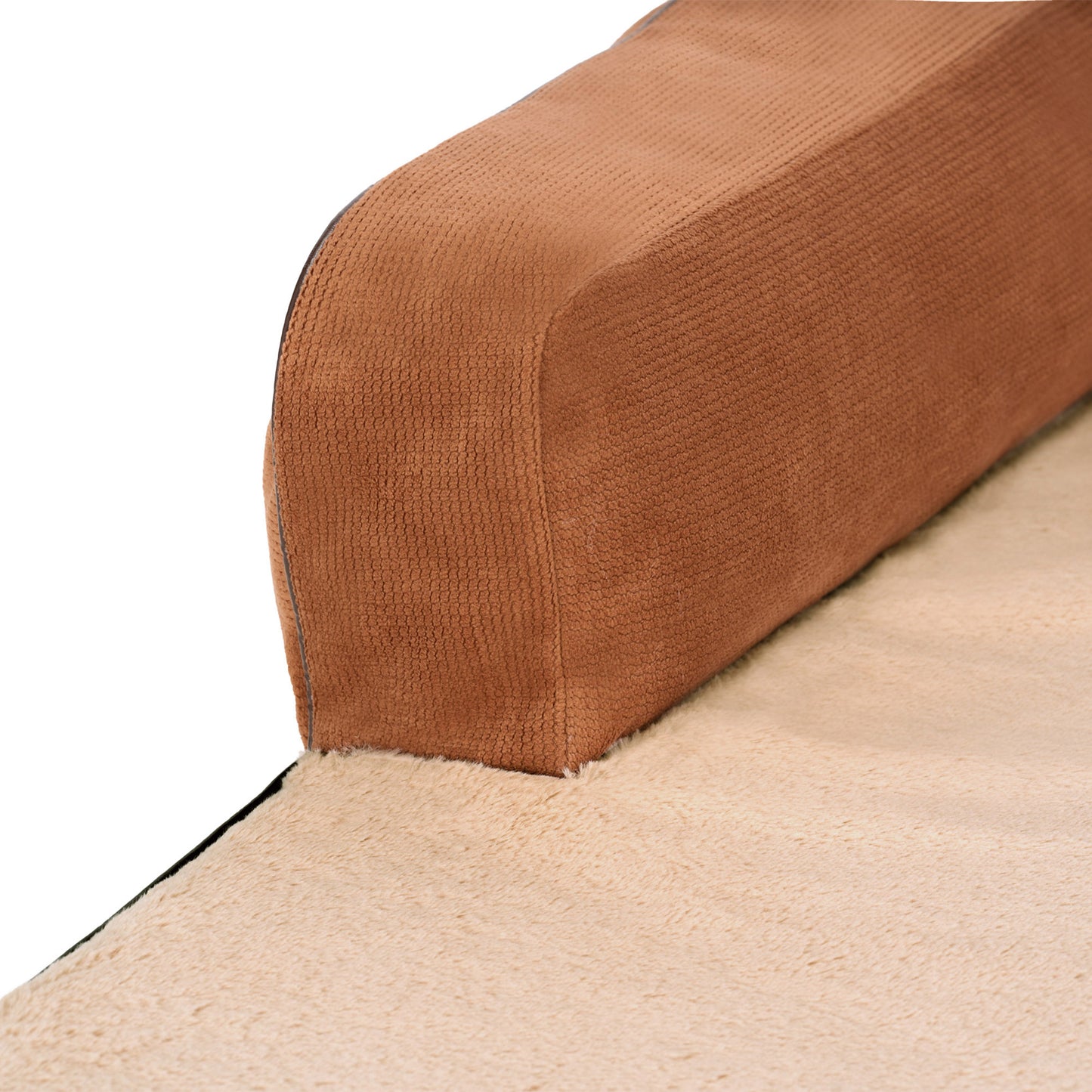Plush & Cable Corduroy Comfy Couch Pet Bed