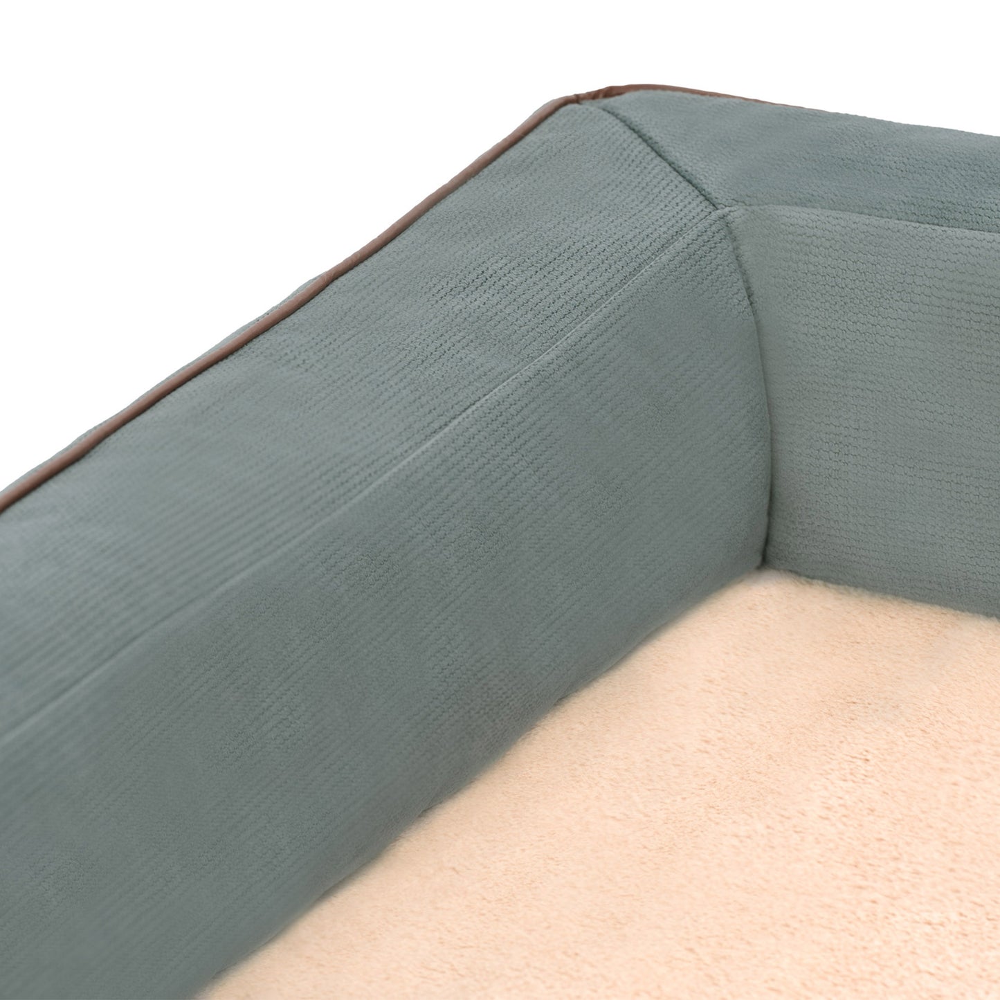 Plush & Cable Corduroy Comfy Couch Pet Bed