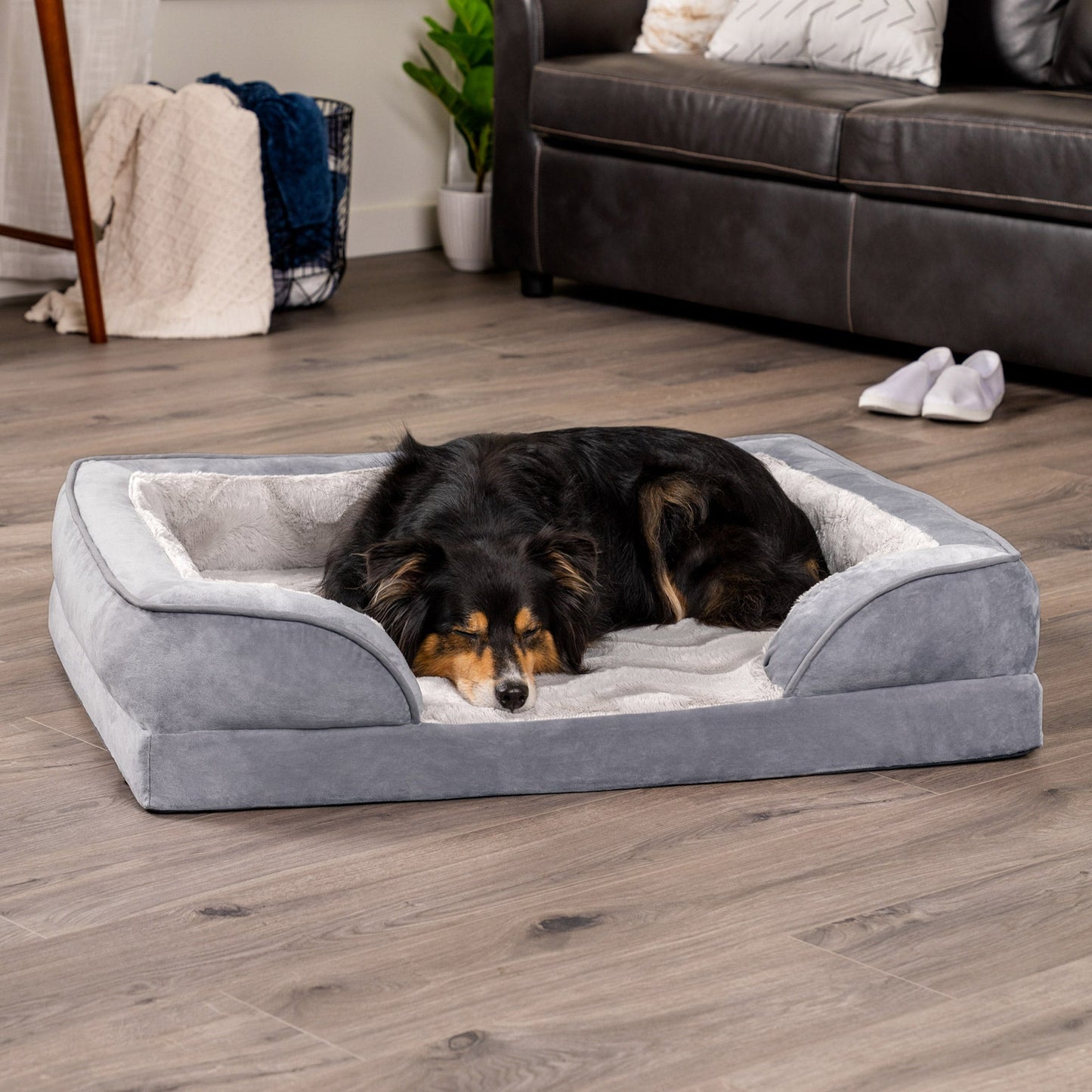Sofa Dog Bed - Velvet Waves Perfect Comfort