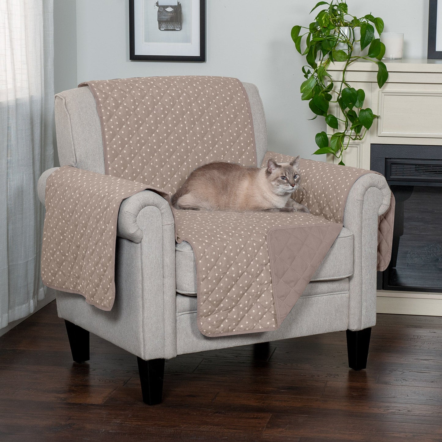 Water-Resistant Paw Print Furniture Protector