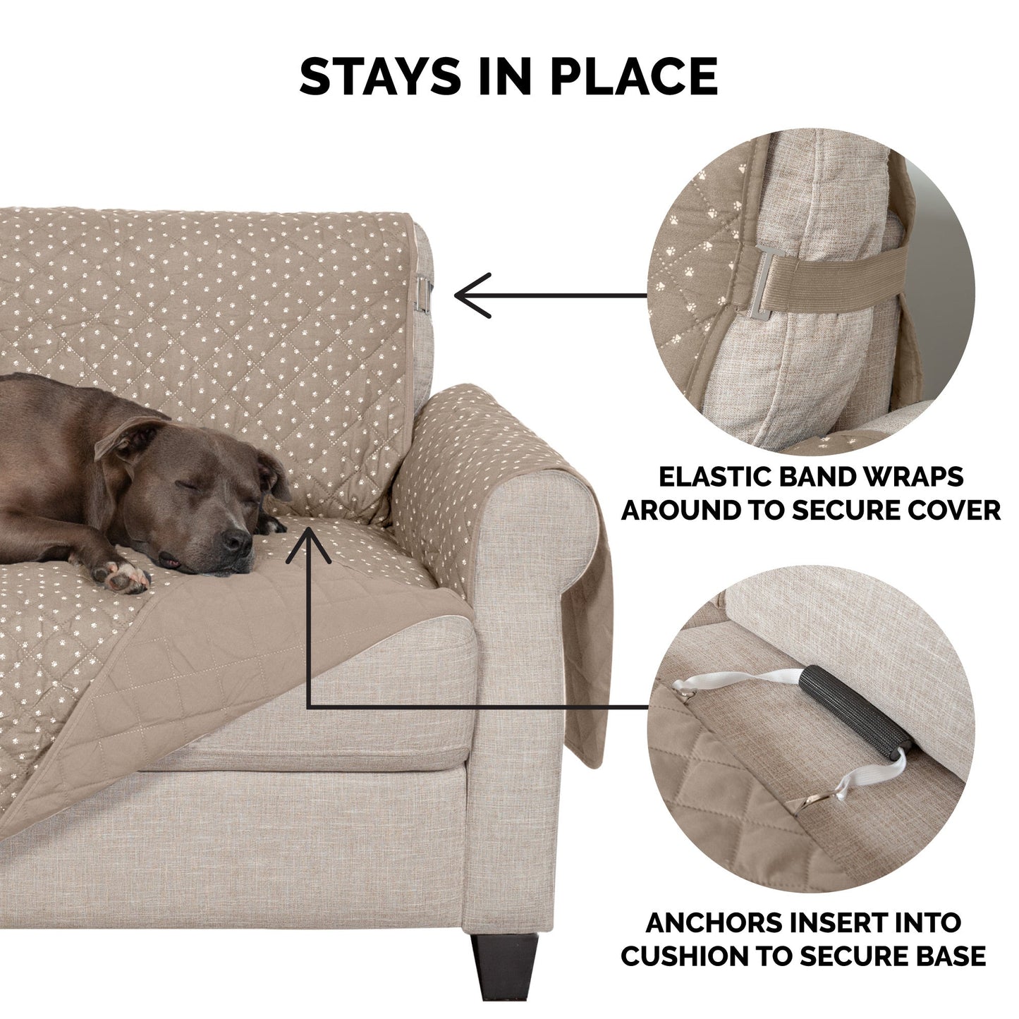 Water-Resistant Paw Print Furniture Protector