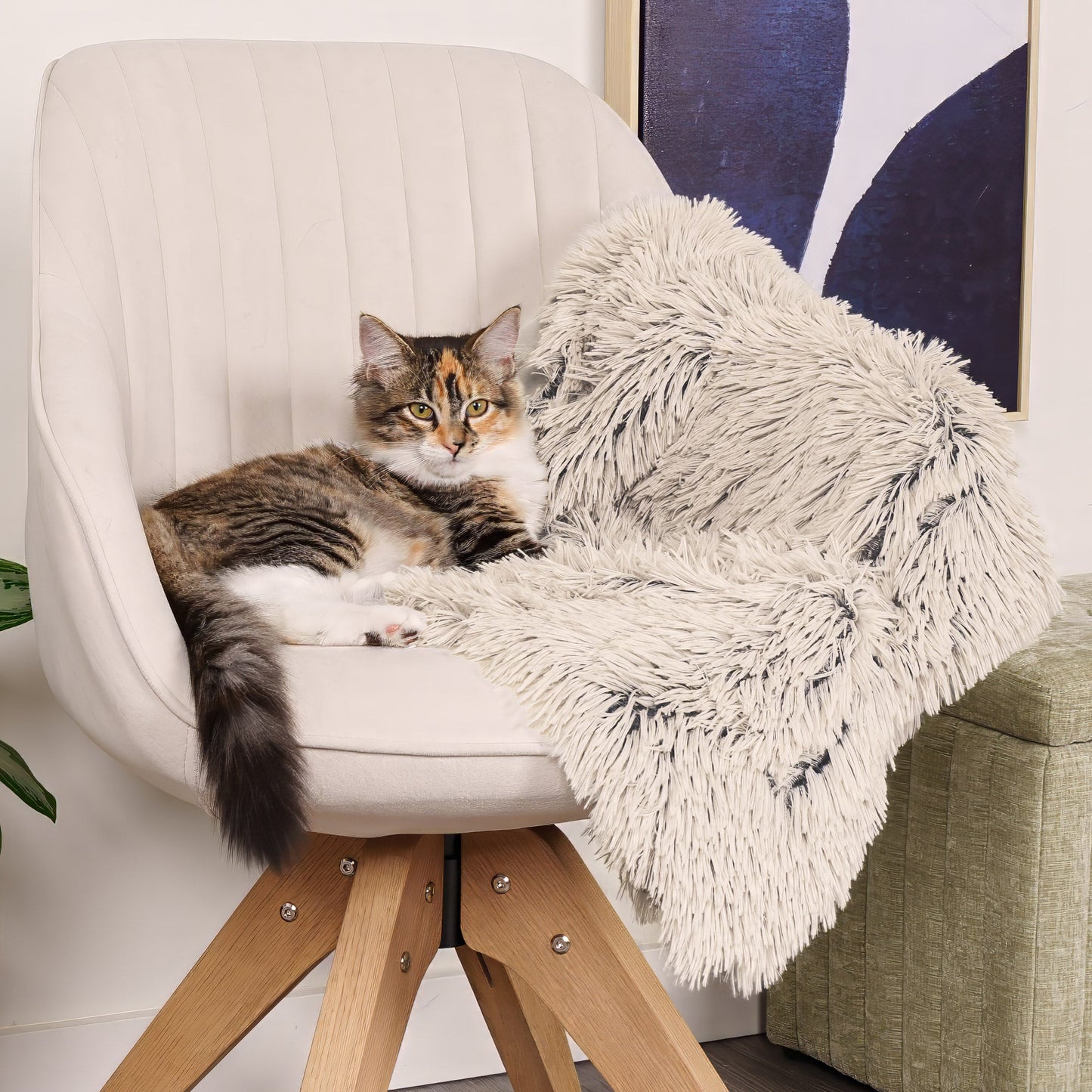 Waterproof Pet Throw Blanket - Long Fur & Velvet