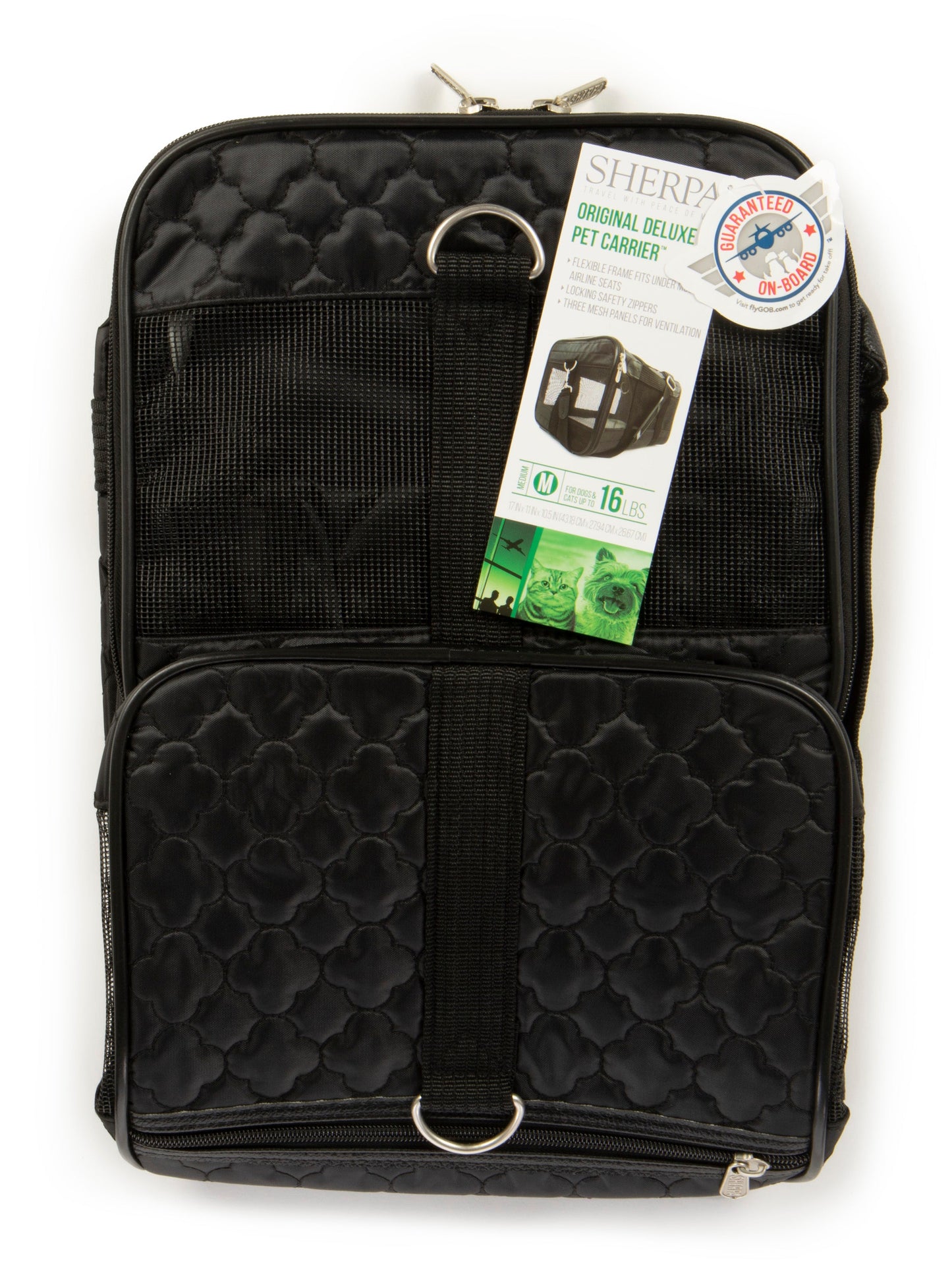 Original Deluxe Lattice Stitch Travel Bag Pet Carrier