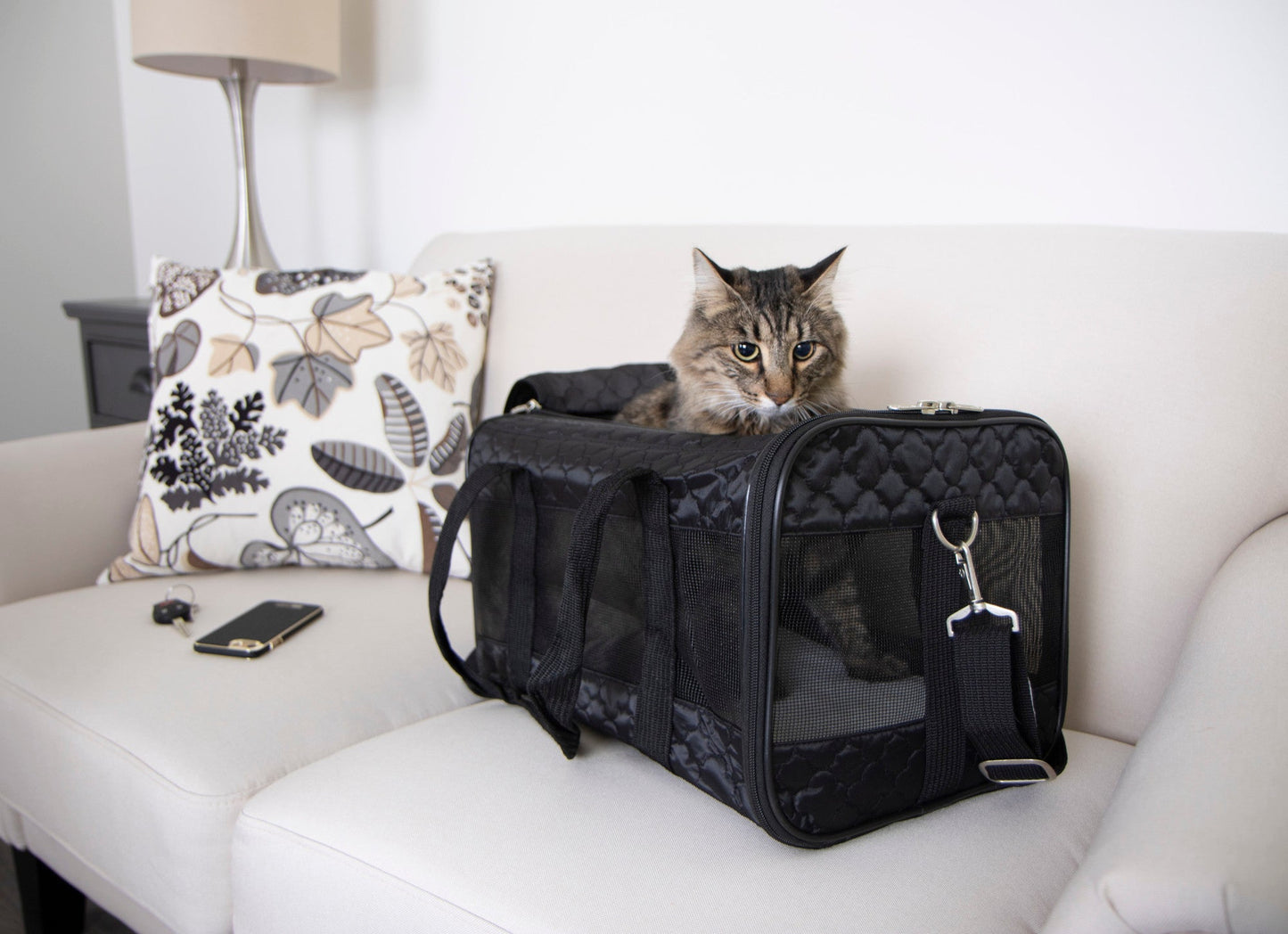 Original Deluxe Lattice Stitch Travel Bag Pet Carrier