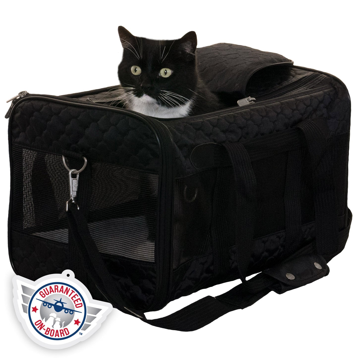 Original Deluxe Lattice Stitch Travel Bag Pet Carrier