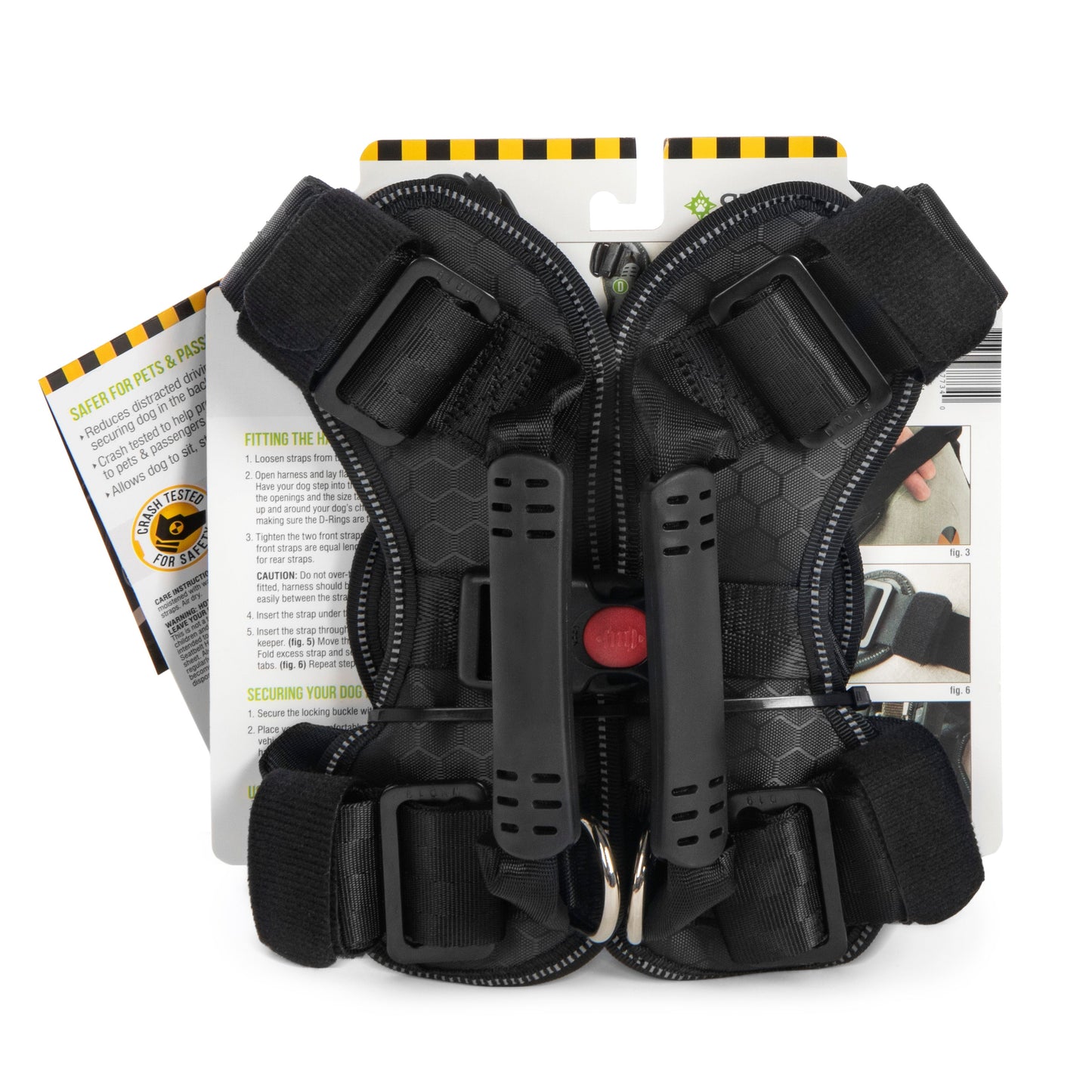 Seatbelt Harness, Crash Tested Dog Harness, Adjustable, With No-Pull D Ring