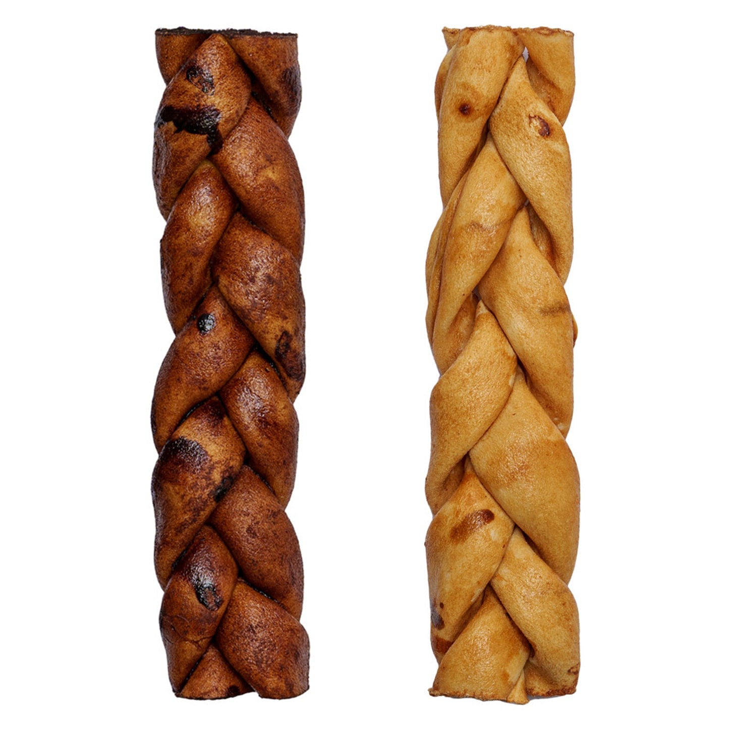 Pet Factory - Made in USA Beefhide Braided Sticks Flavored Dog Treats