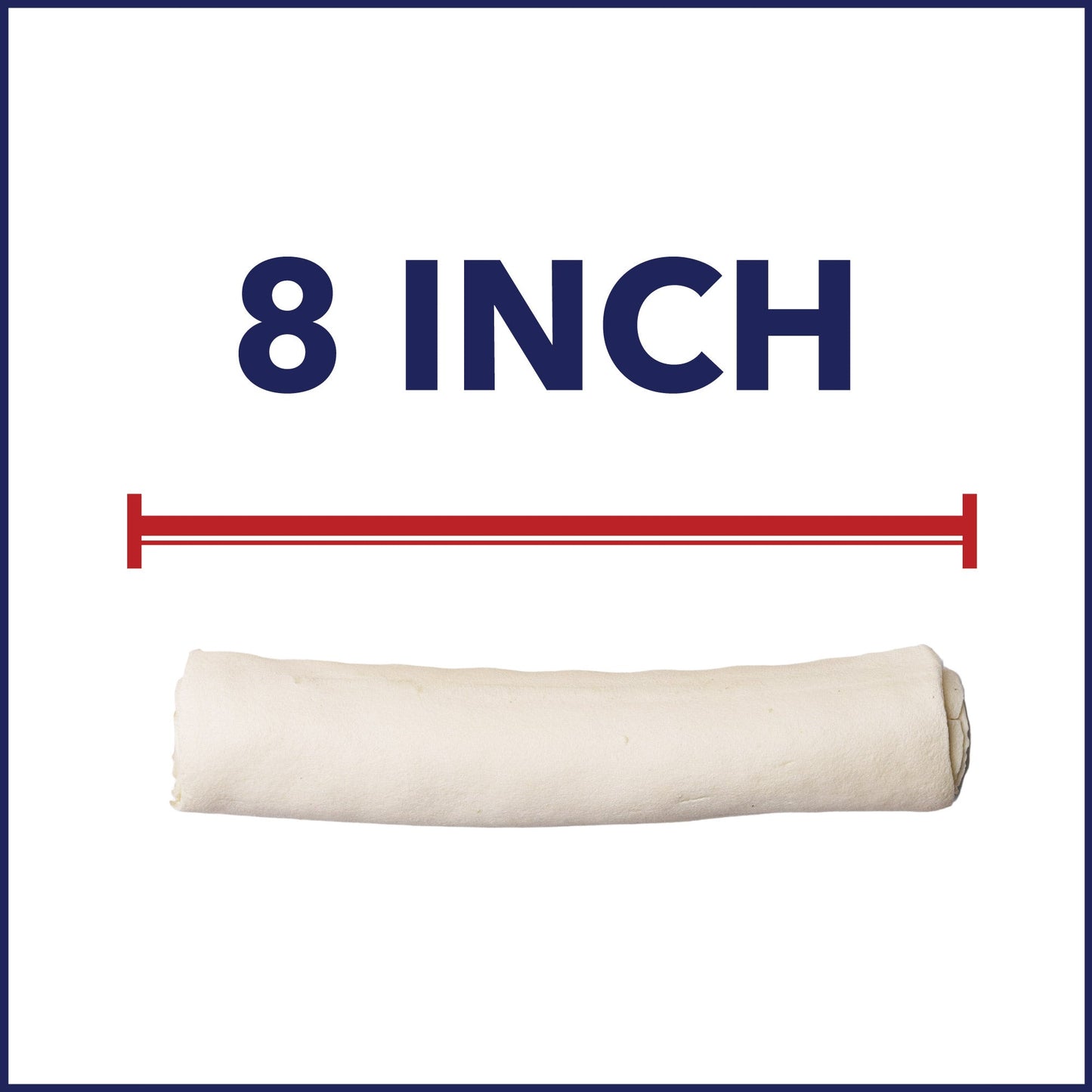 Pet Factory Made in USA Beefhide Rolls - 7-8", Flavored Dog Treat