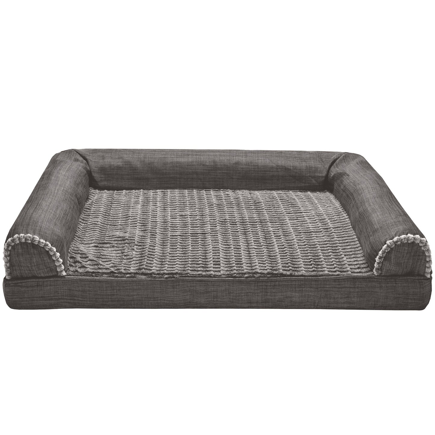 Sofa Dog Bed - Luxe Fur & Performance Linen