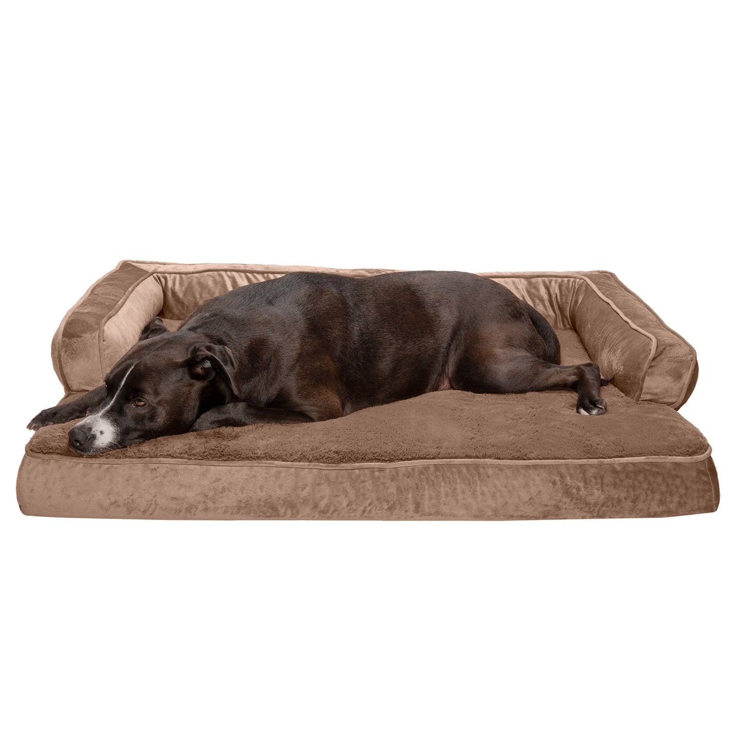 Sofa Dog Bed - Plush & Velvet Comfy Couch