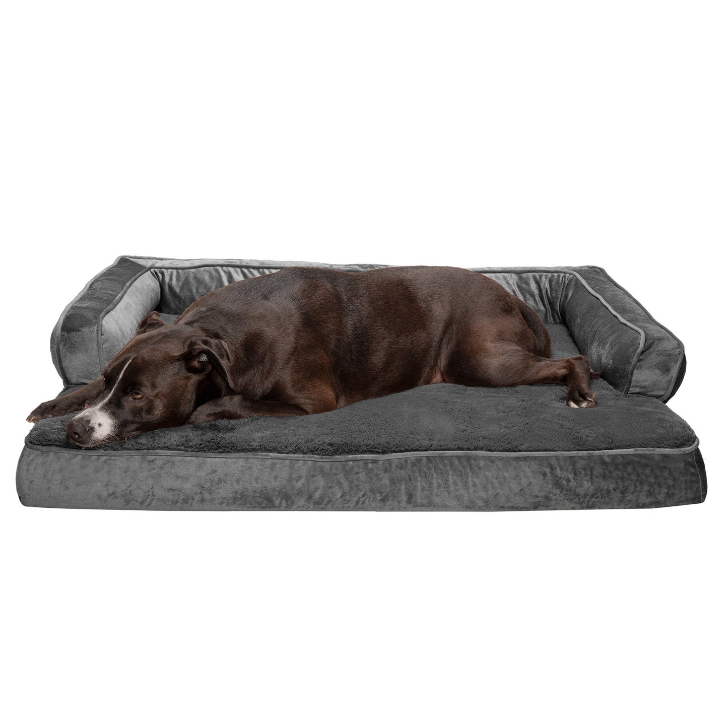 Sofa Dog Bed - Plush & Velvet Comfy Couch
