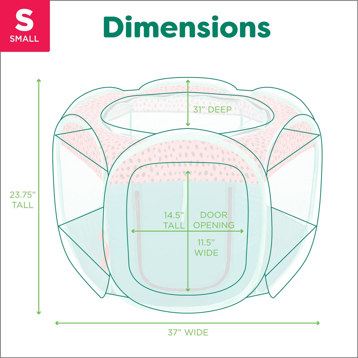 Portable Mesh Pet Playpen