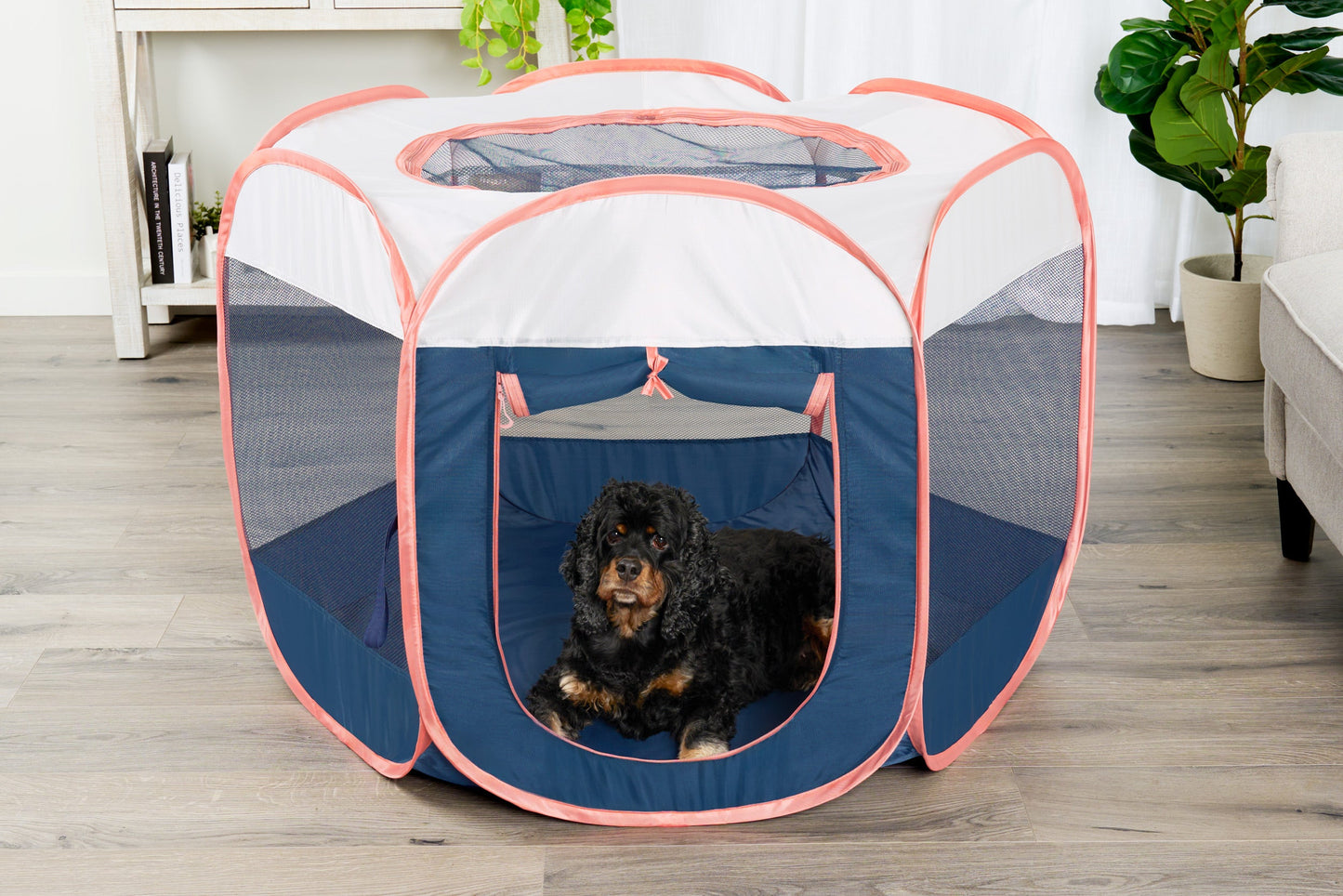 Portable Mesh Pet Playpen
