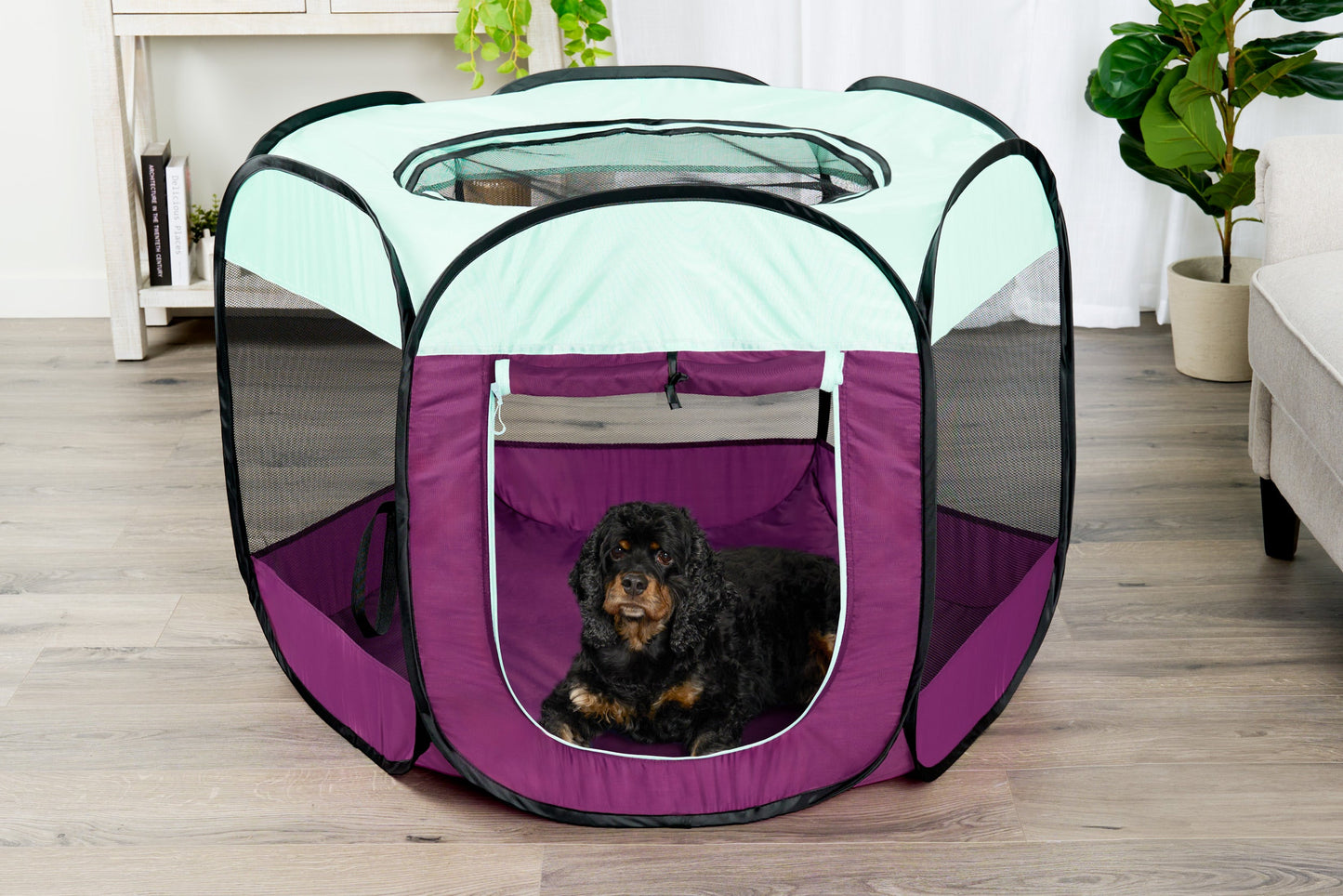 Portable Mesh Pet Playpen