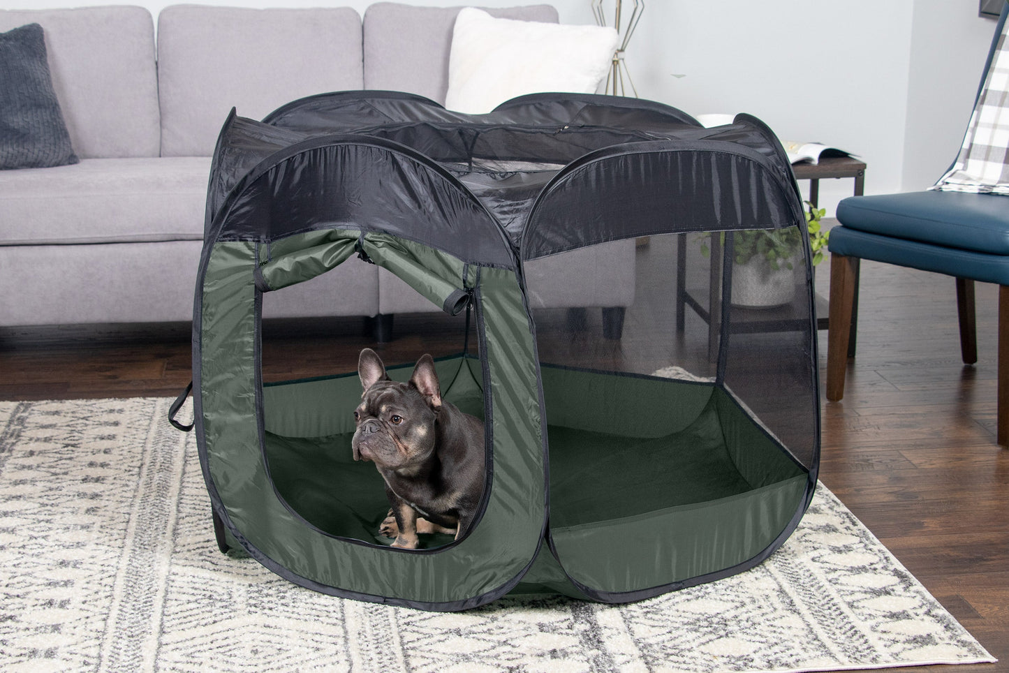 Portable Mesh Pet Playpen