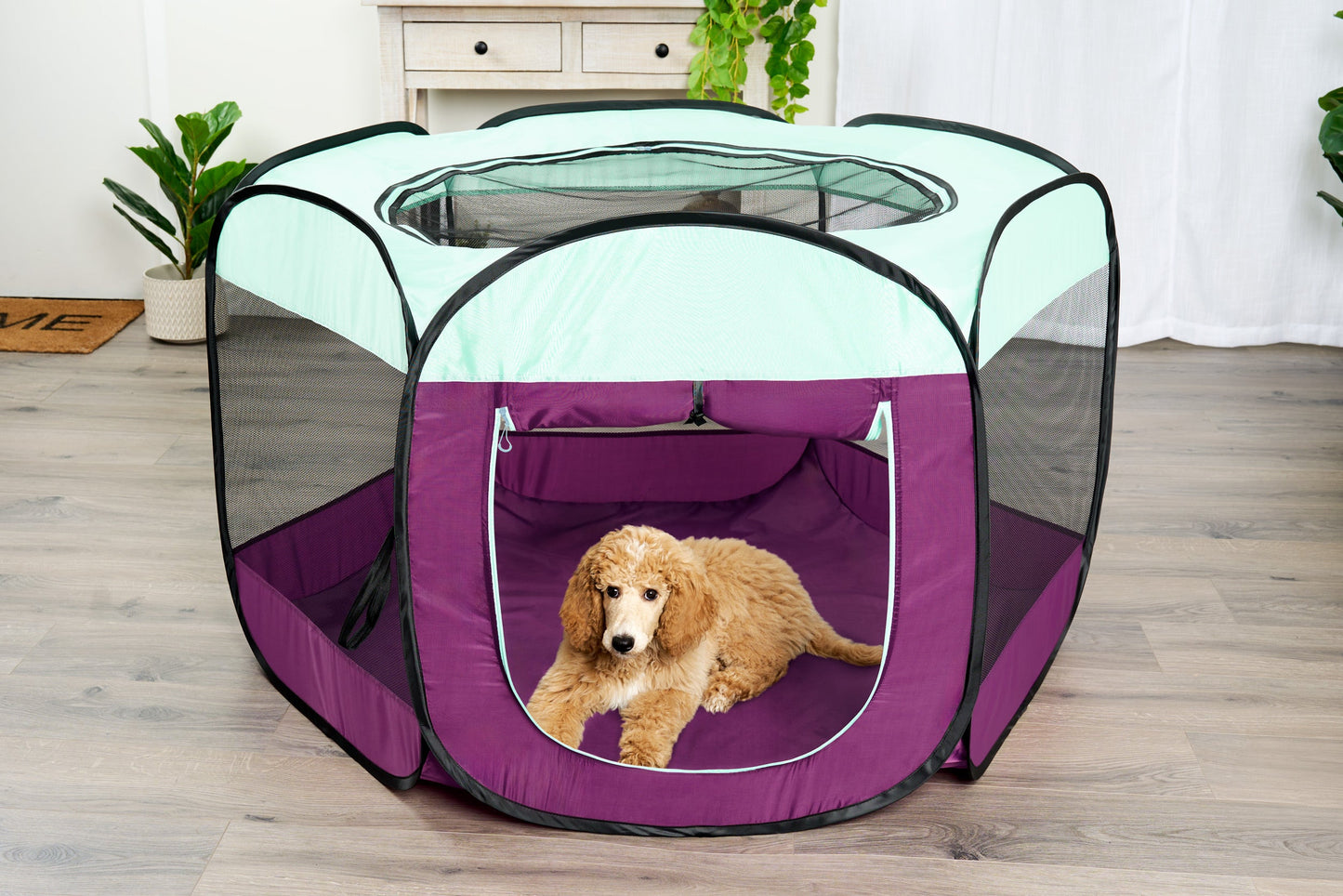 Portable Mesh Pet Playpen