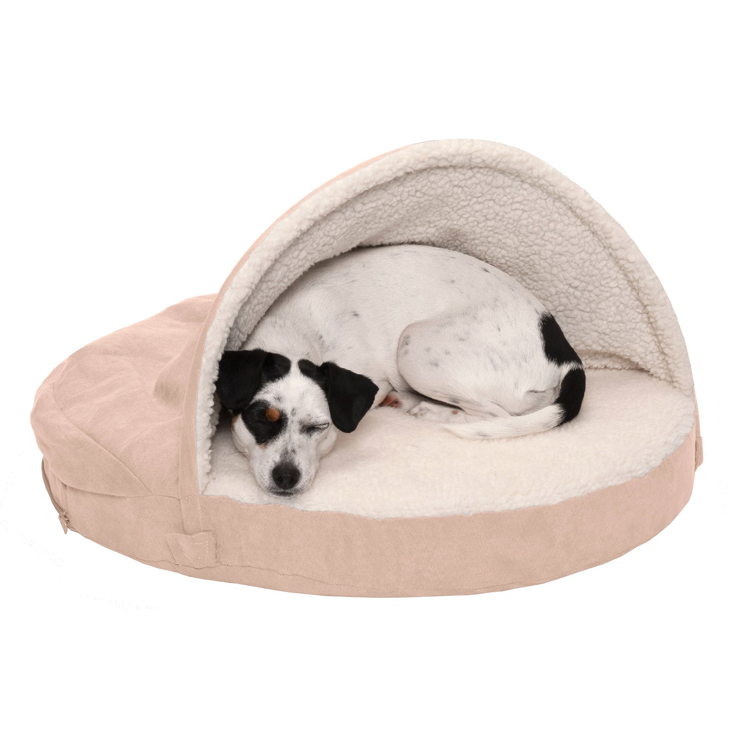 Snuggery Burrow Dog Bed - Faux Sheepskin