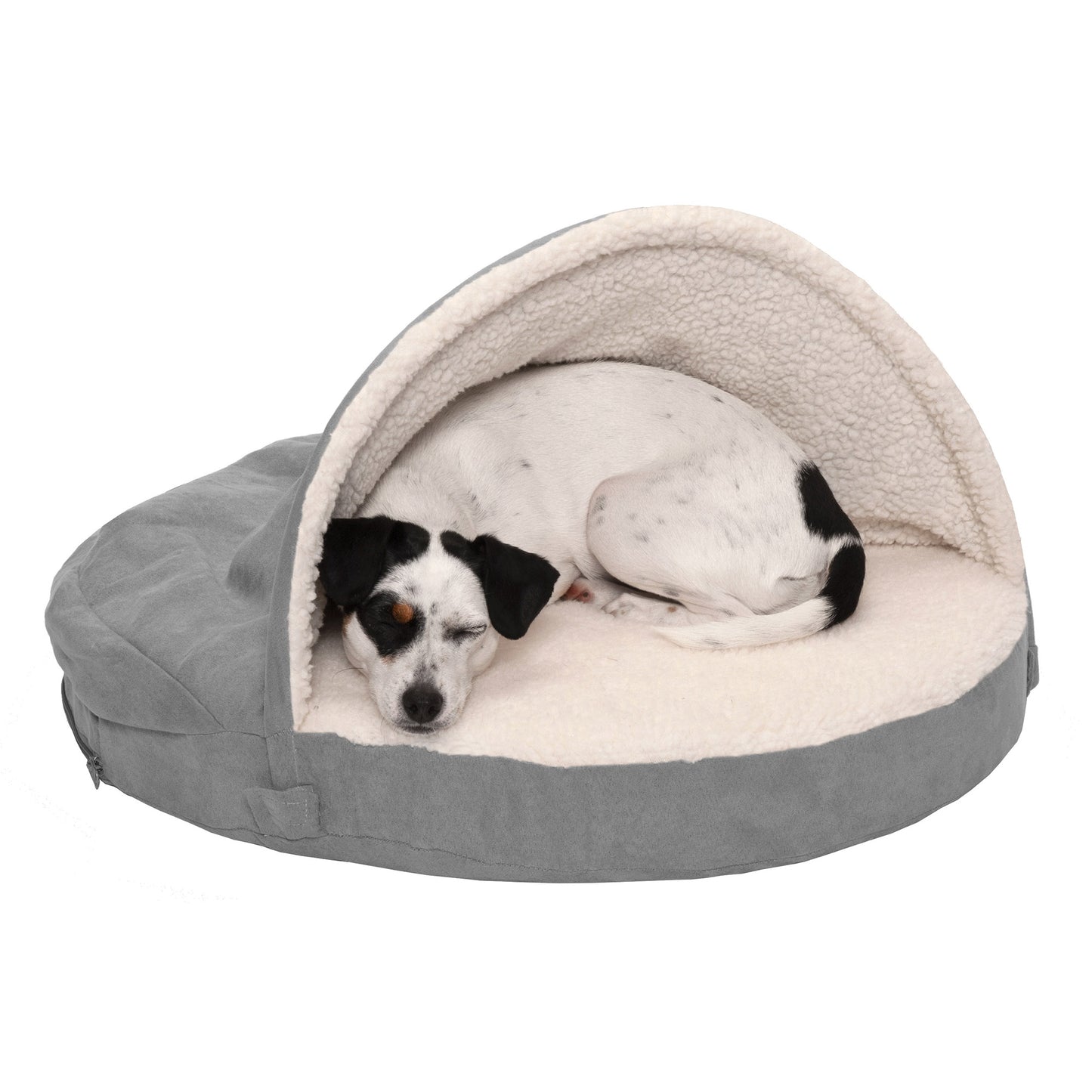 Snuggery Burrow Dog Bed - Faux Sheepskin