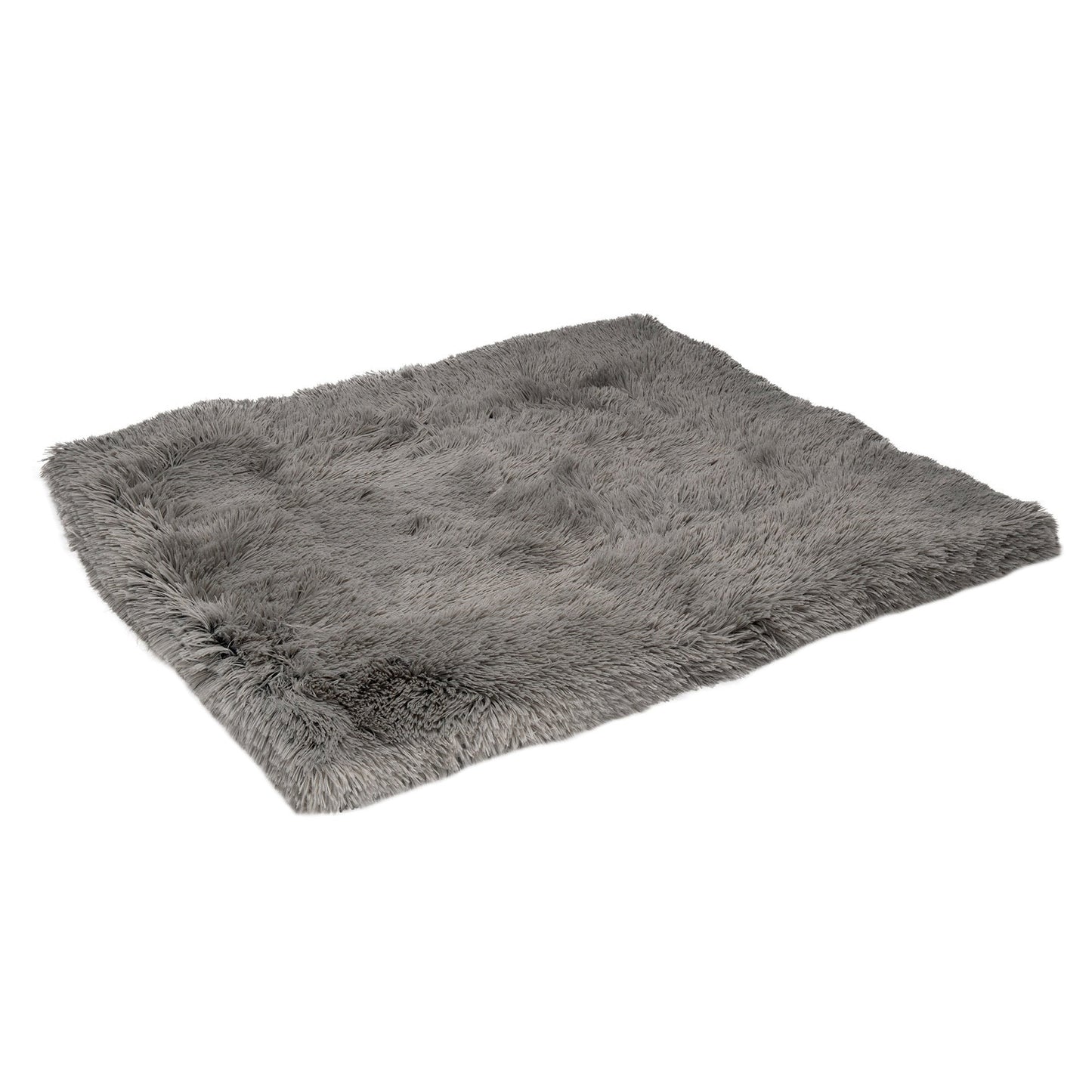 Self-Warming 4-in-1 Plush Long Faux Fur Convertible Cuddler Pet Bed