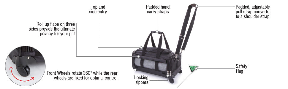 Ultimate On Wheels™  Airline Approved Pet Carrier