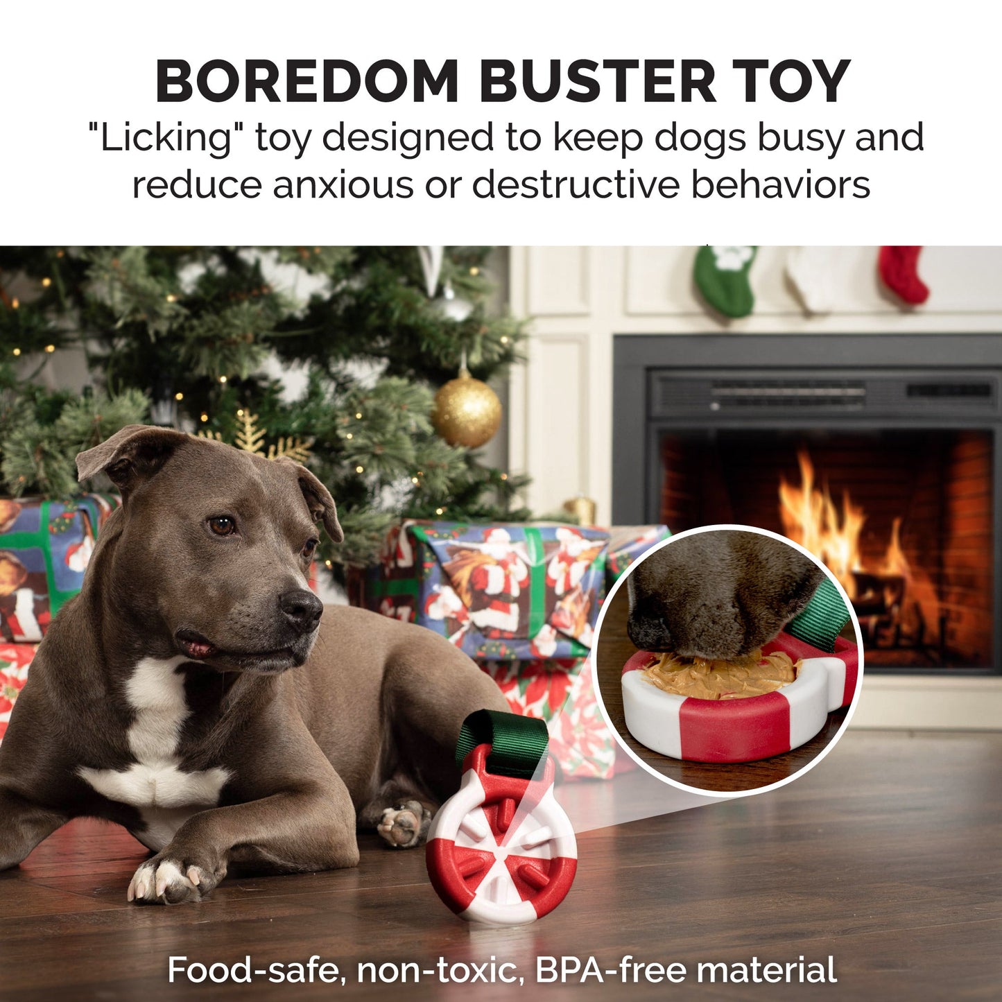Winter Wonder-Mint Holiday Slow Feeder Dog Toy