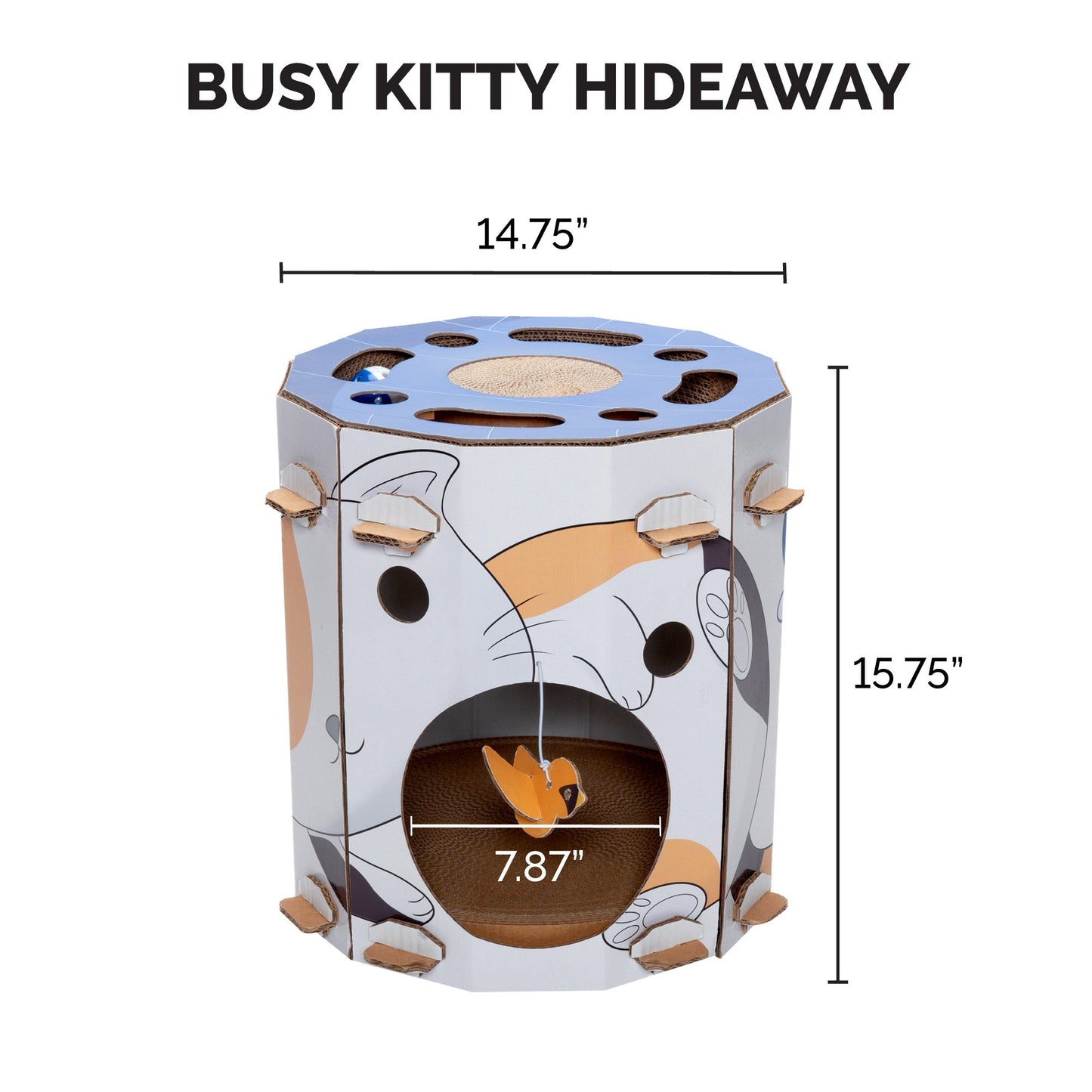 Corrugated House Scratchers with Catnip