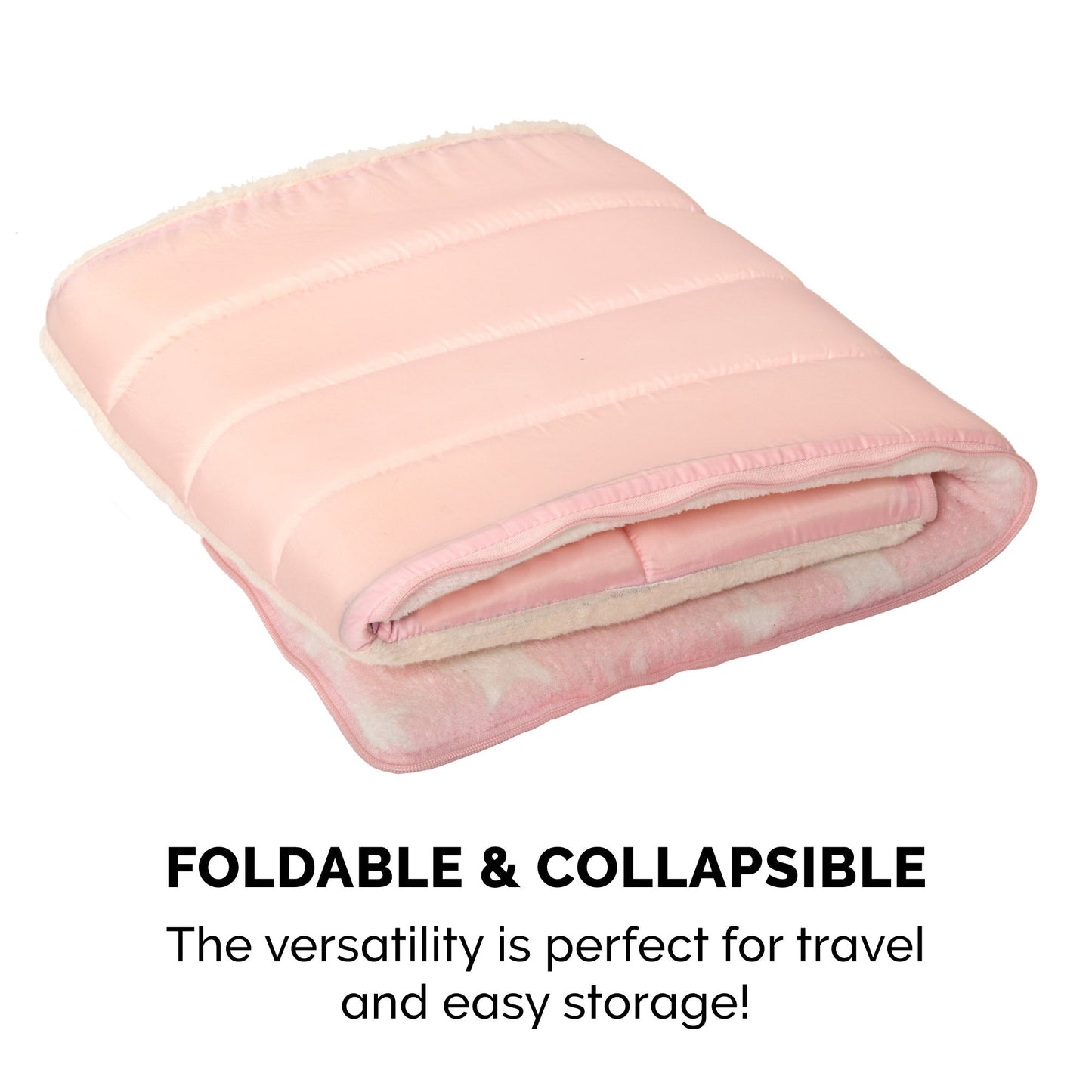 Fleece Snuggle Hideout Pet Bed - Fleece & Faux Fur