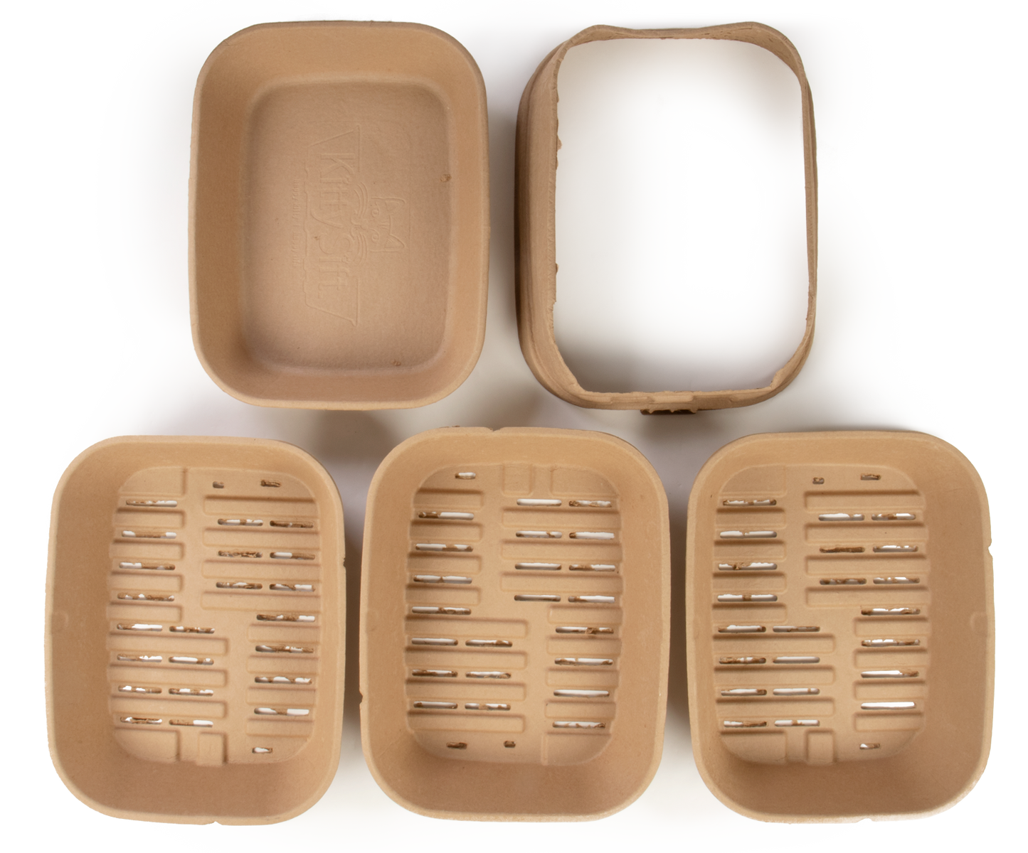 Kitty Sift Disposable Cat Litter Box Kit with Shield, Large (Set of 1 Litter Box, 3 Sifting Liners & 1 Shield)