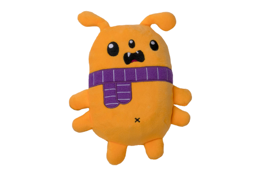 2-in-1 Plush & TPR Dog Toy - Hubble the Martian