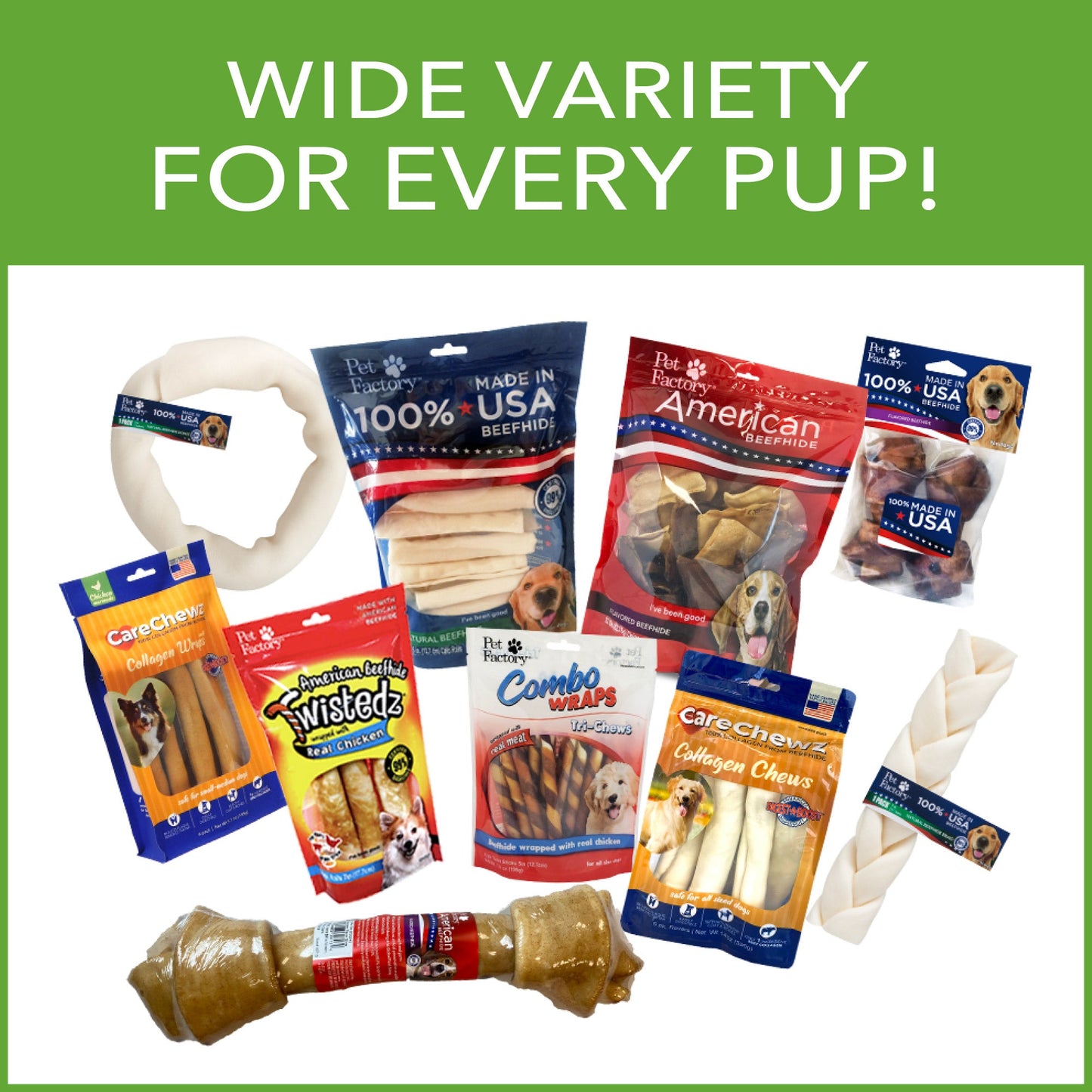 Pet Factory - Real Chewz Piggy Bites Dog Treats