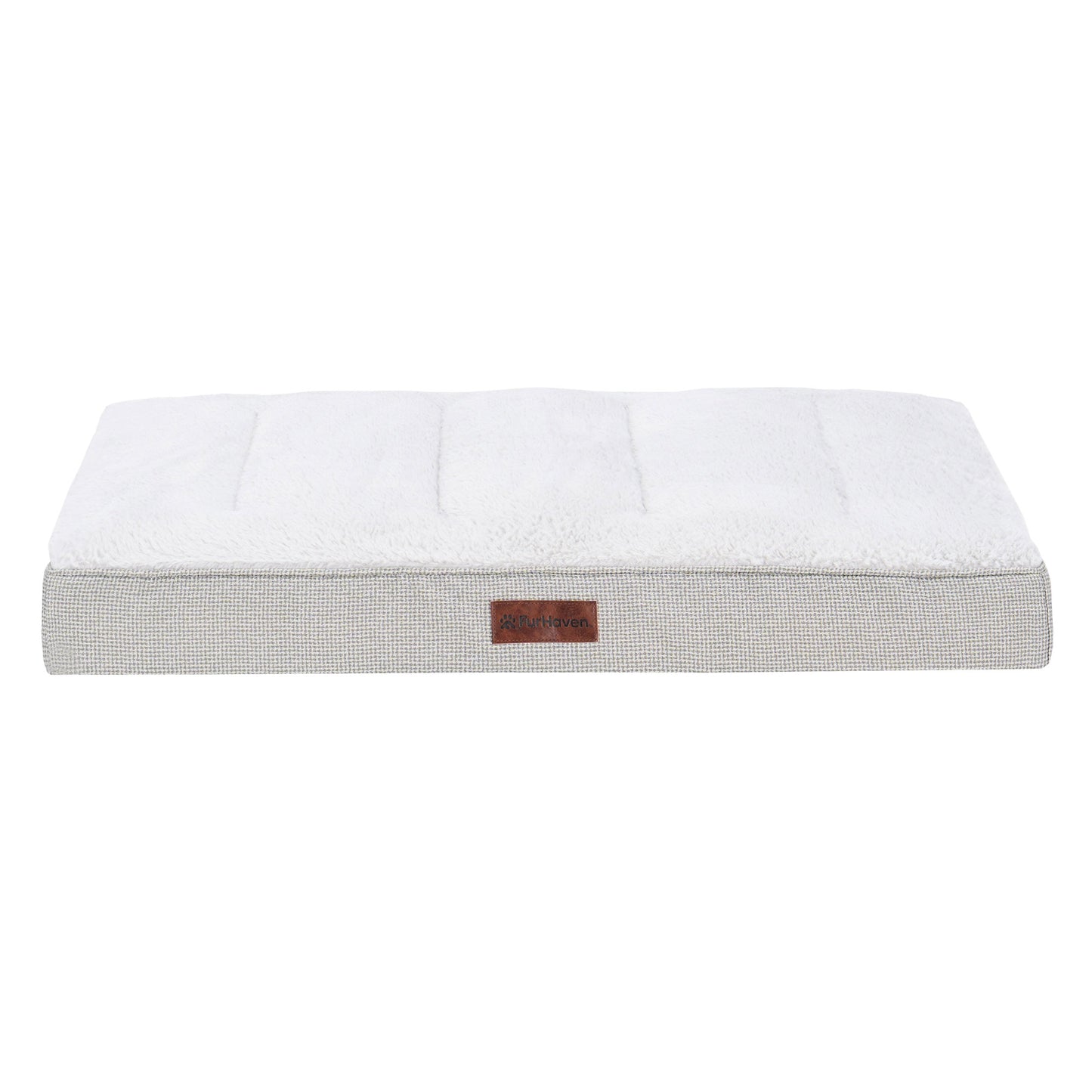 Plush & Decorator Check Tuft-Top Classic Cushion Pet Bed