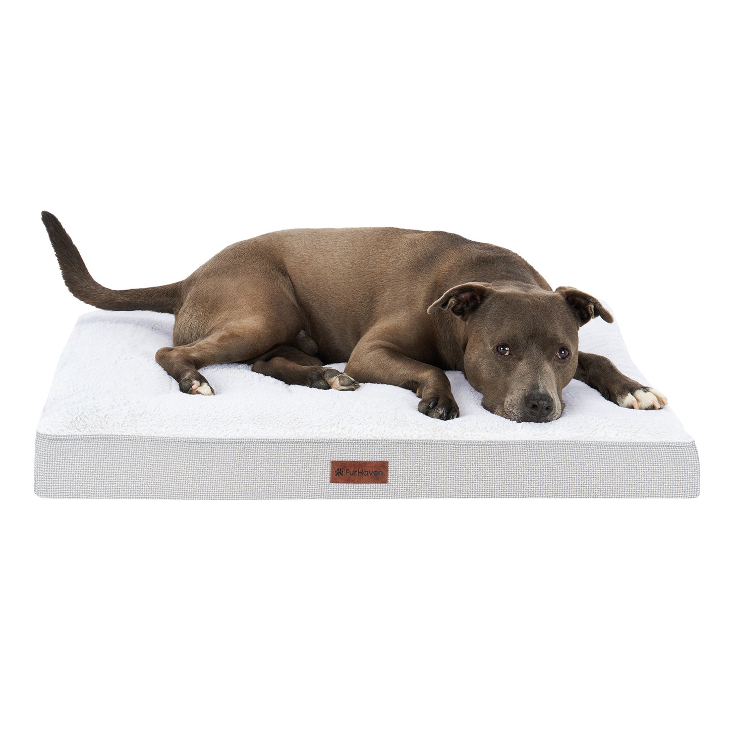 Plush & Decorator Check Tuft-Top Classic Cushion Pet Bed