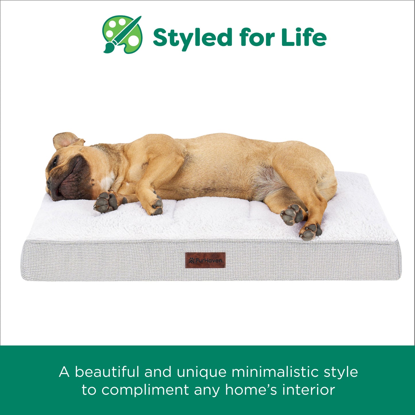 Plush & Decorator Check Tuft-Top Classic Cushion Pet Bed