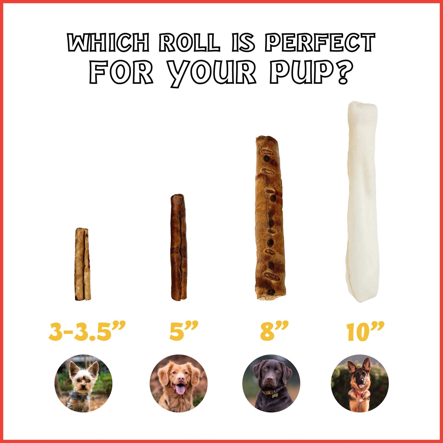 Pet Factory - Twistedz American Beefhide Chip Rolls with Meat Wrap 5" Dog Treats