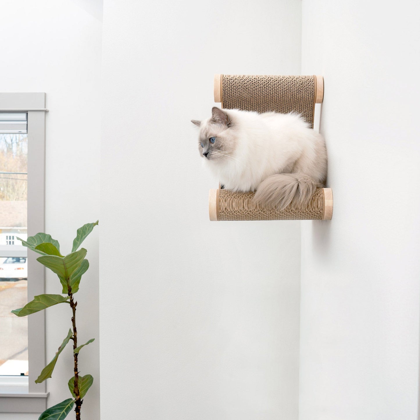 Ascentials by FurHaven Wall-Mounted Basecamp Cat Hideaway with Milestone Post (19")