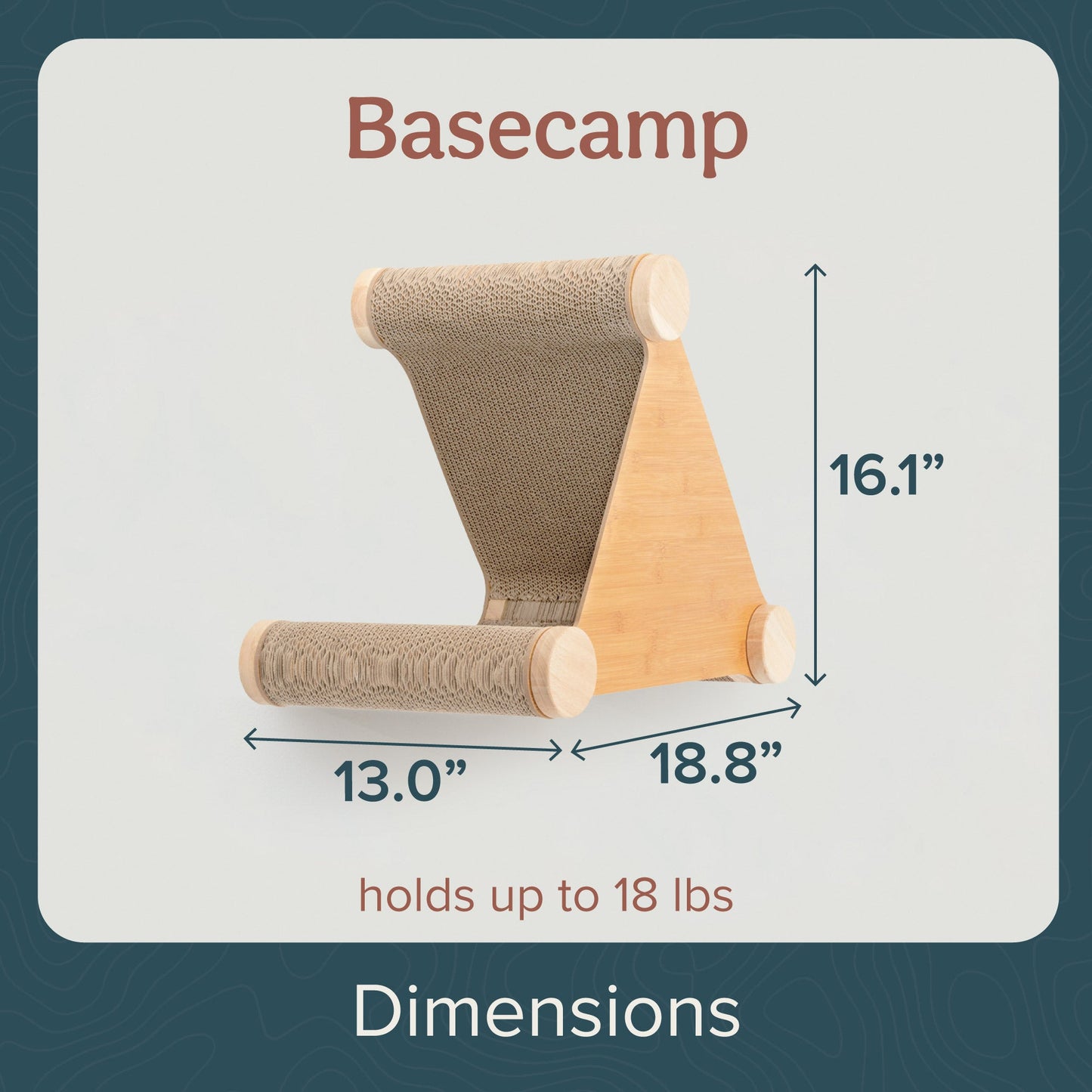 Ascentials by FurHaven Wall-Mounted Basecamp Cat Hideaway with Milestone Post (19")