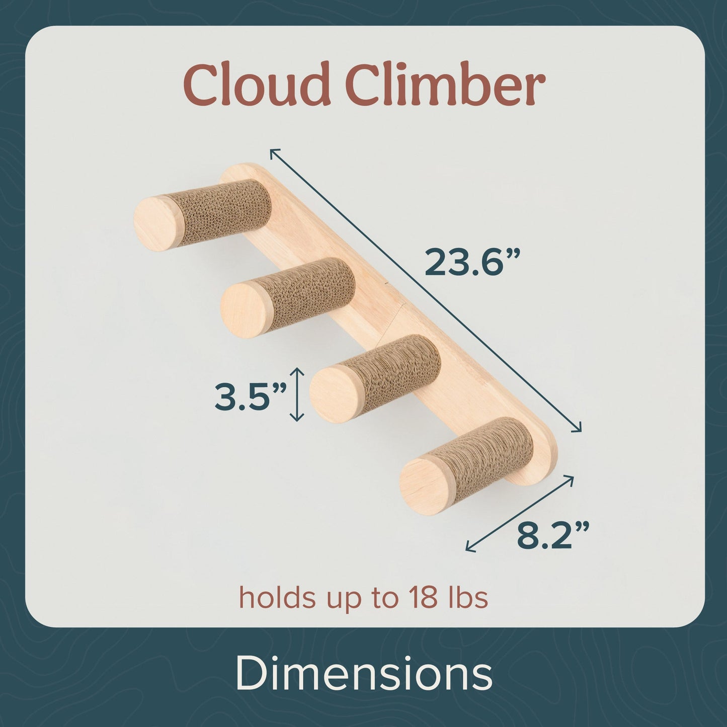 Ascentials by FurHaven Wall-Mounted Cloud Climber Cat Stairs (24”)