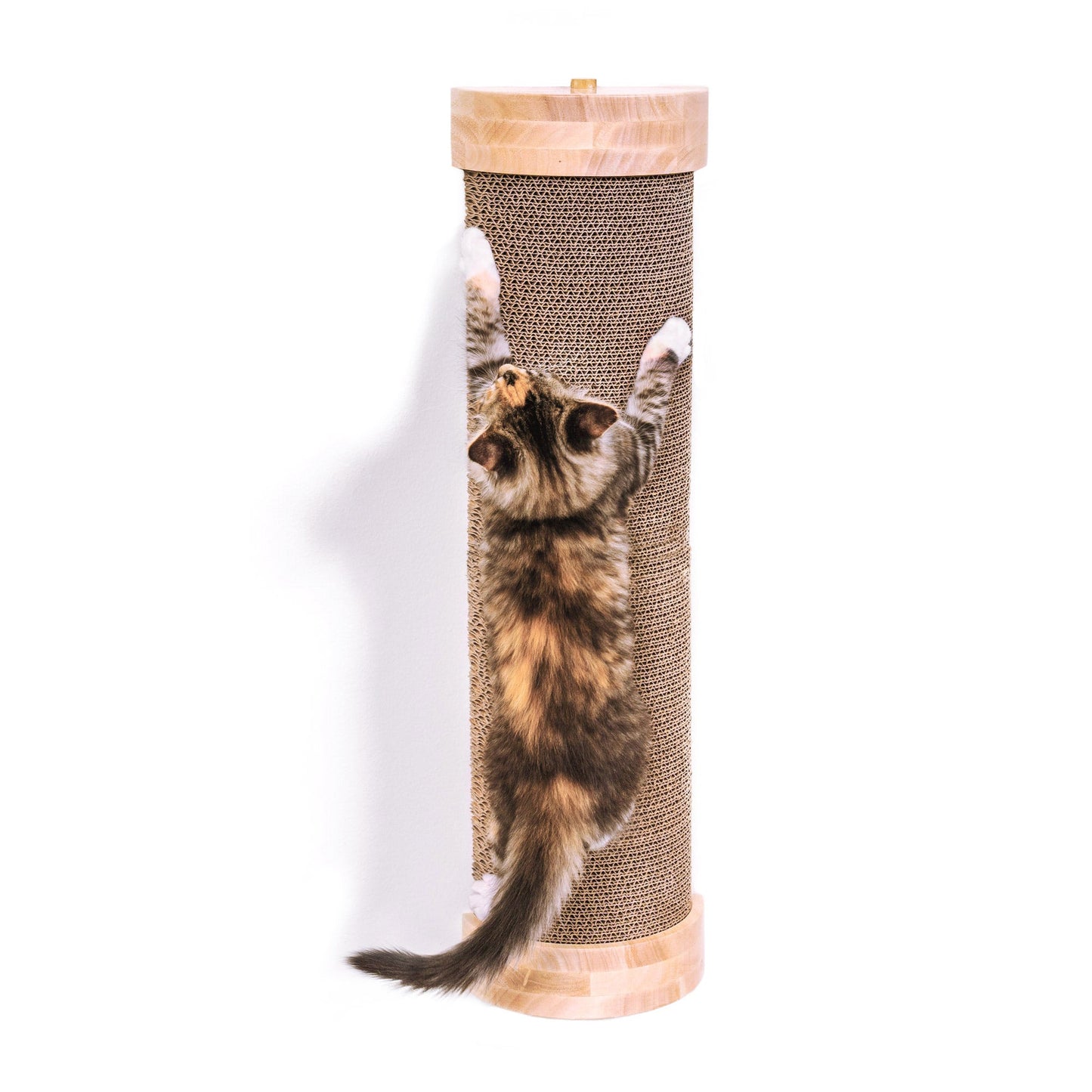 Ascentials by FurHaven Tree Hugger Wall-Mounted Corrugated Cat Post Vertical Scartcher (28”)