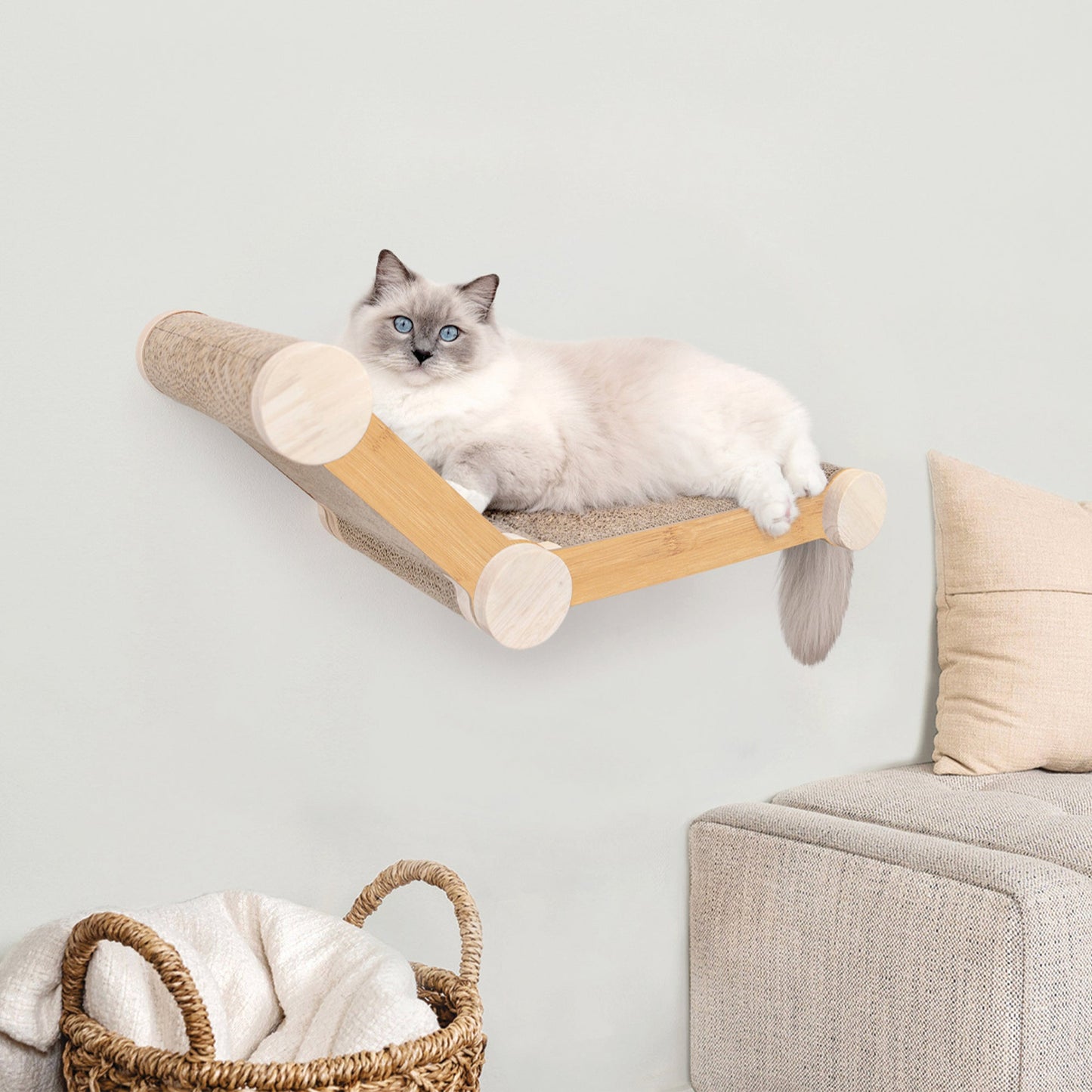 Ascentials by FurHaven Wall-Mounted Lookout Lounge Cat Shelf (26")