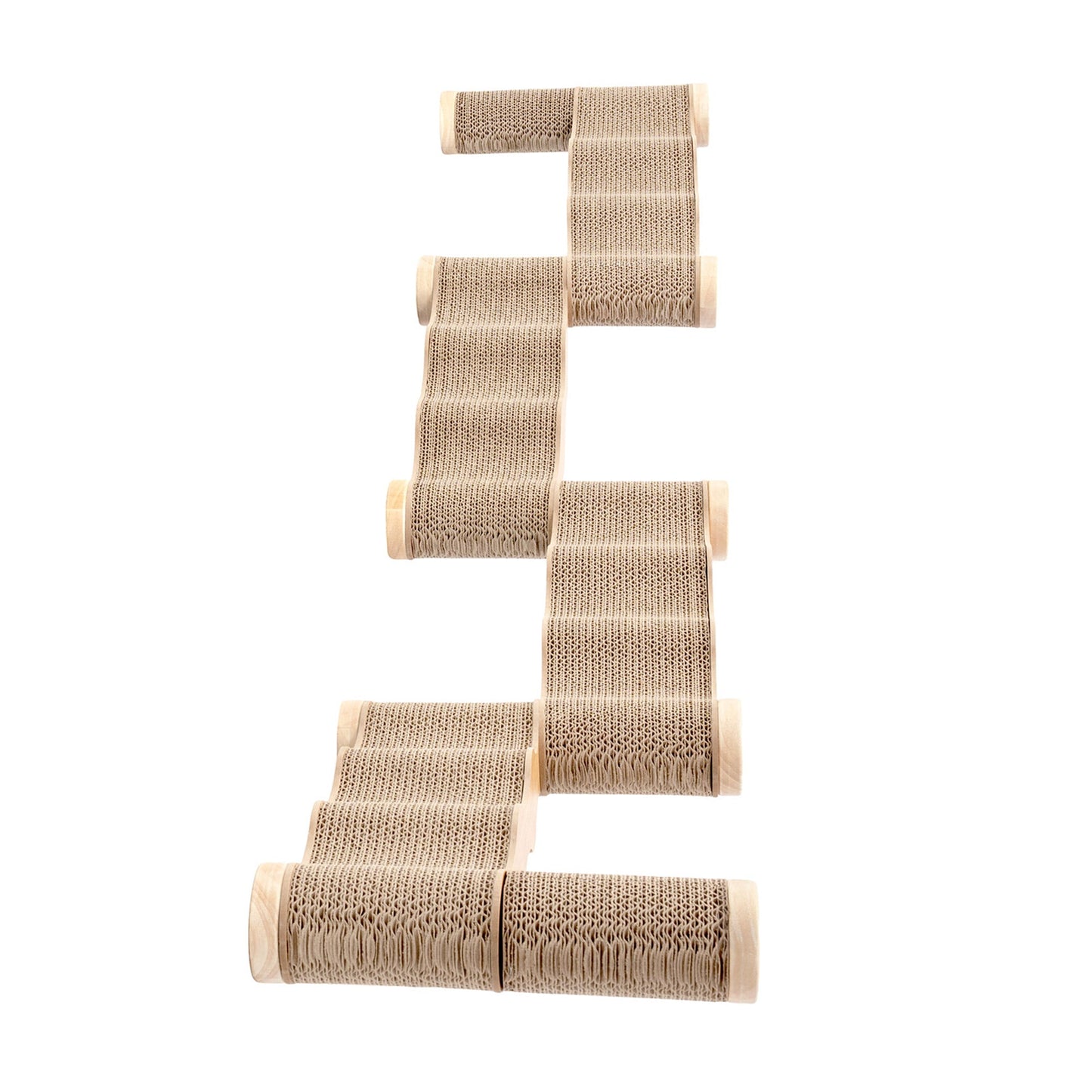Ascentials by FurHaven Wall-Mounted Modular Scratching Perch Wave Cat Ramp (60”)