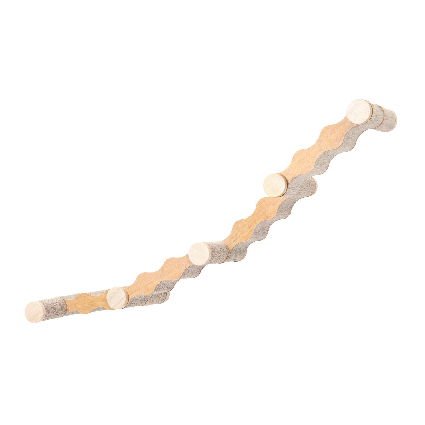 Ascentials by FurHaven Wall-Mounted Modular Scratching Perch Wave Cat Ramp (60”)