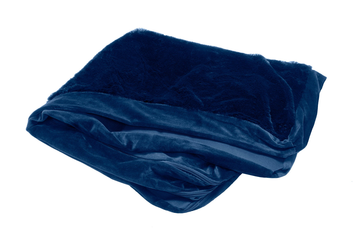 Deluxe Chaise Lounge Dog Bed - Faux Fur & Velvet - Cover